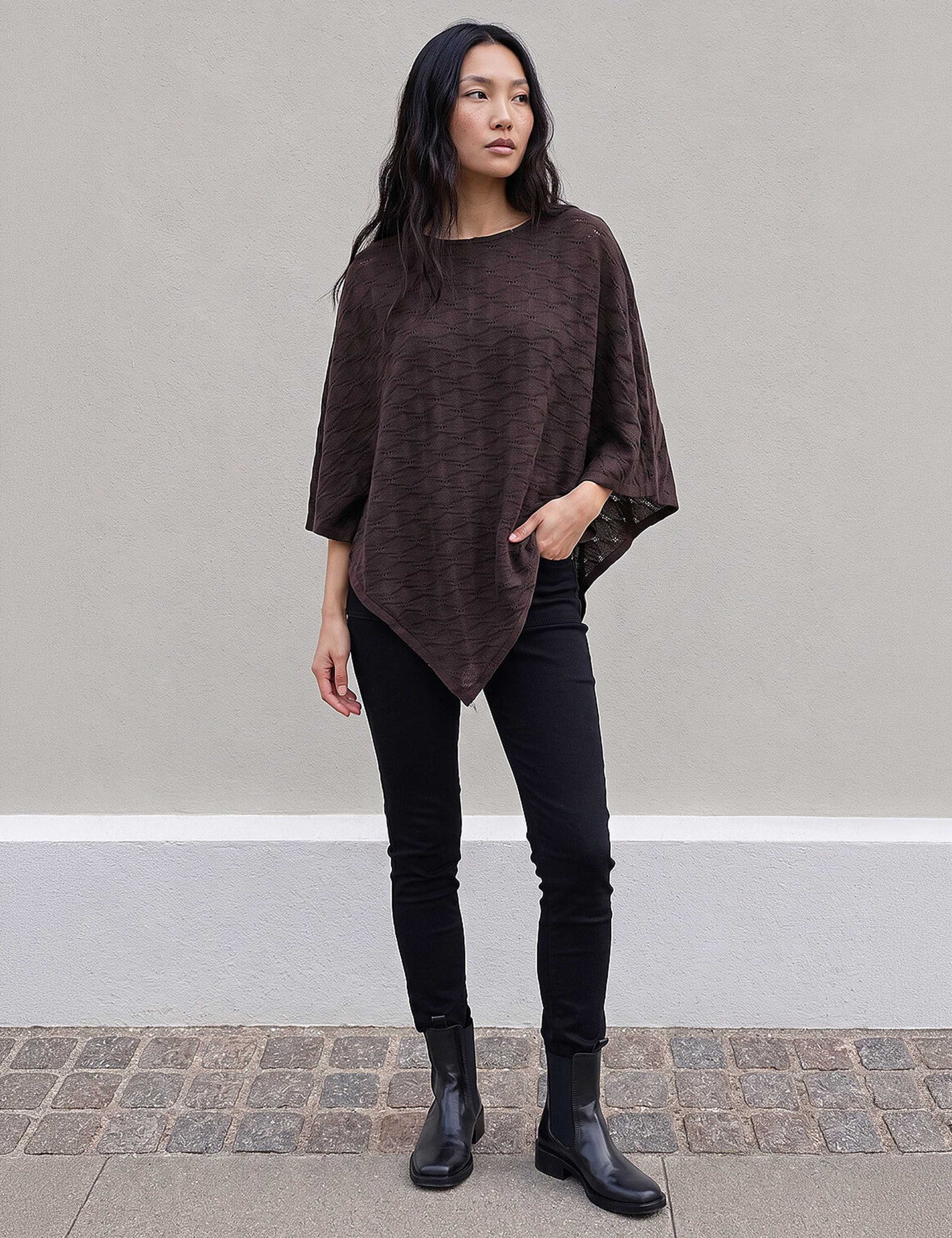 Textured Collared Cape Top 2 of 4