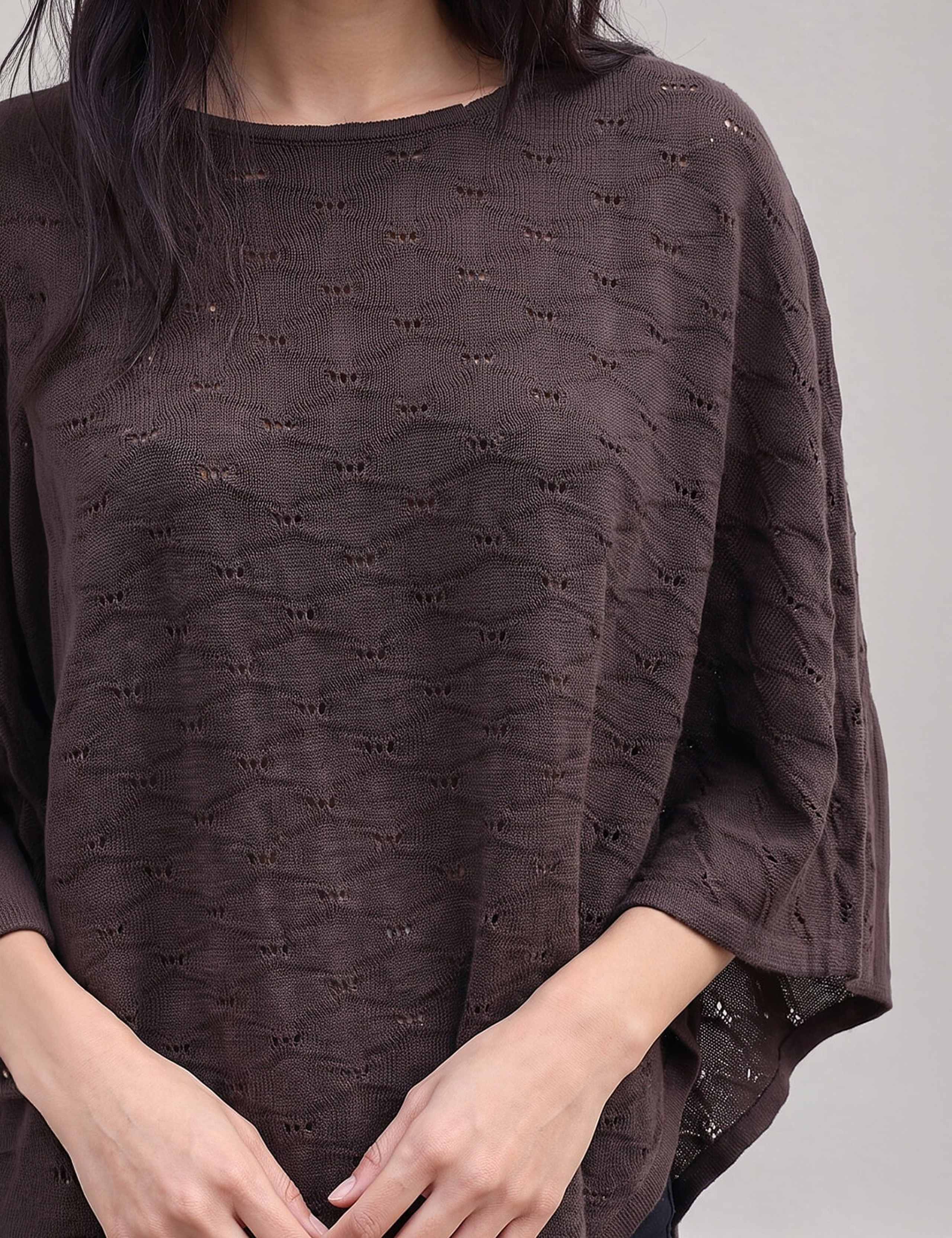 Textured Collared Cape Top 3 of 4
