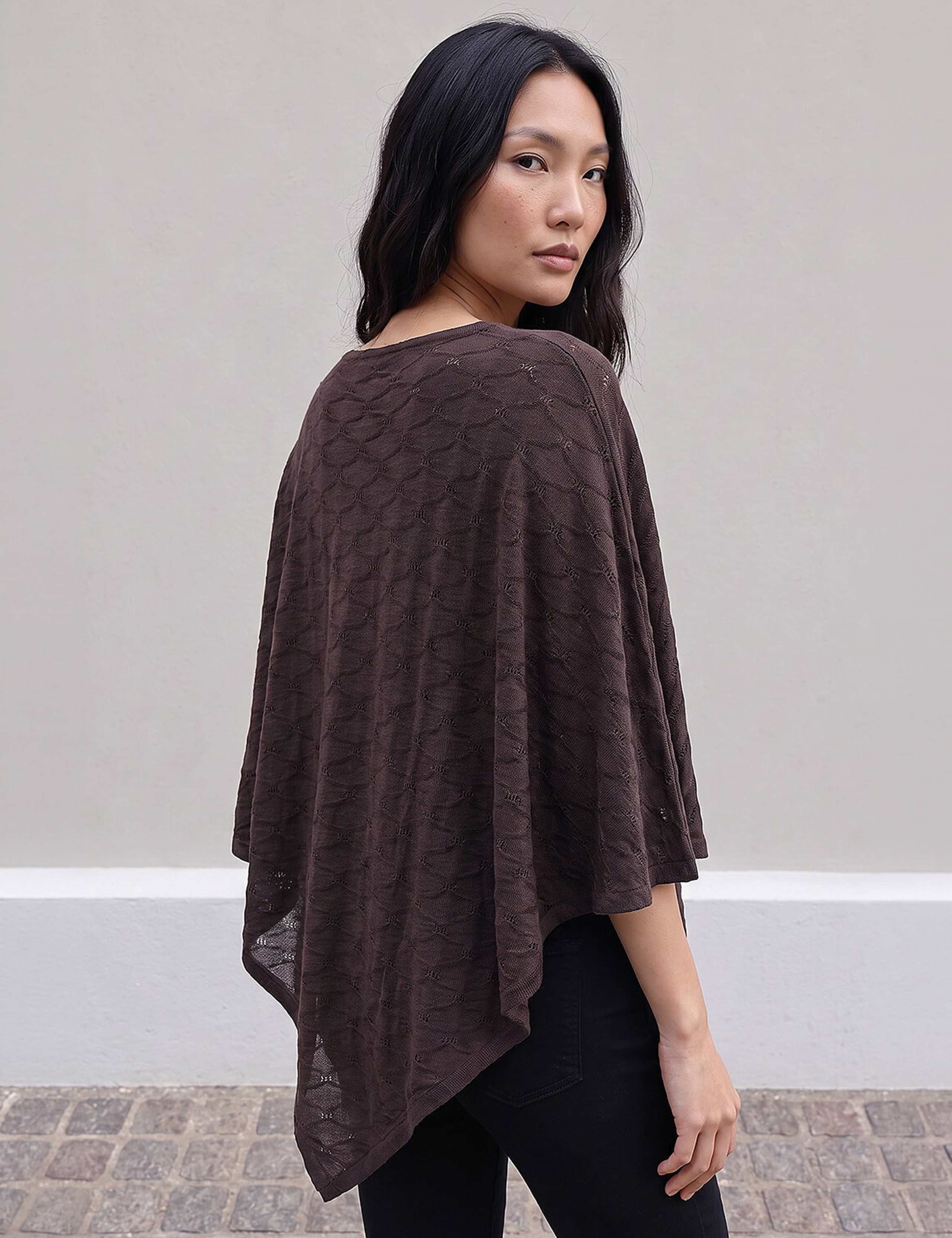 Textured Collared Cape Top 4 of 4