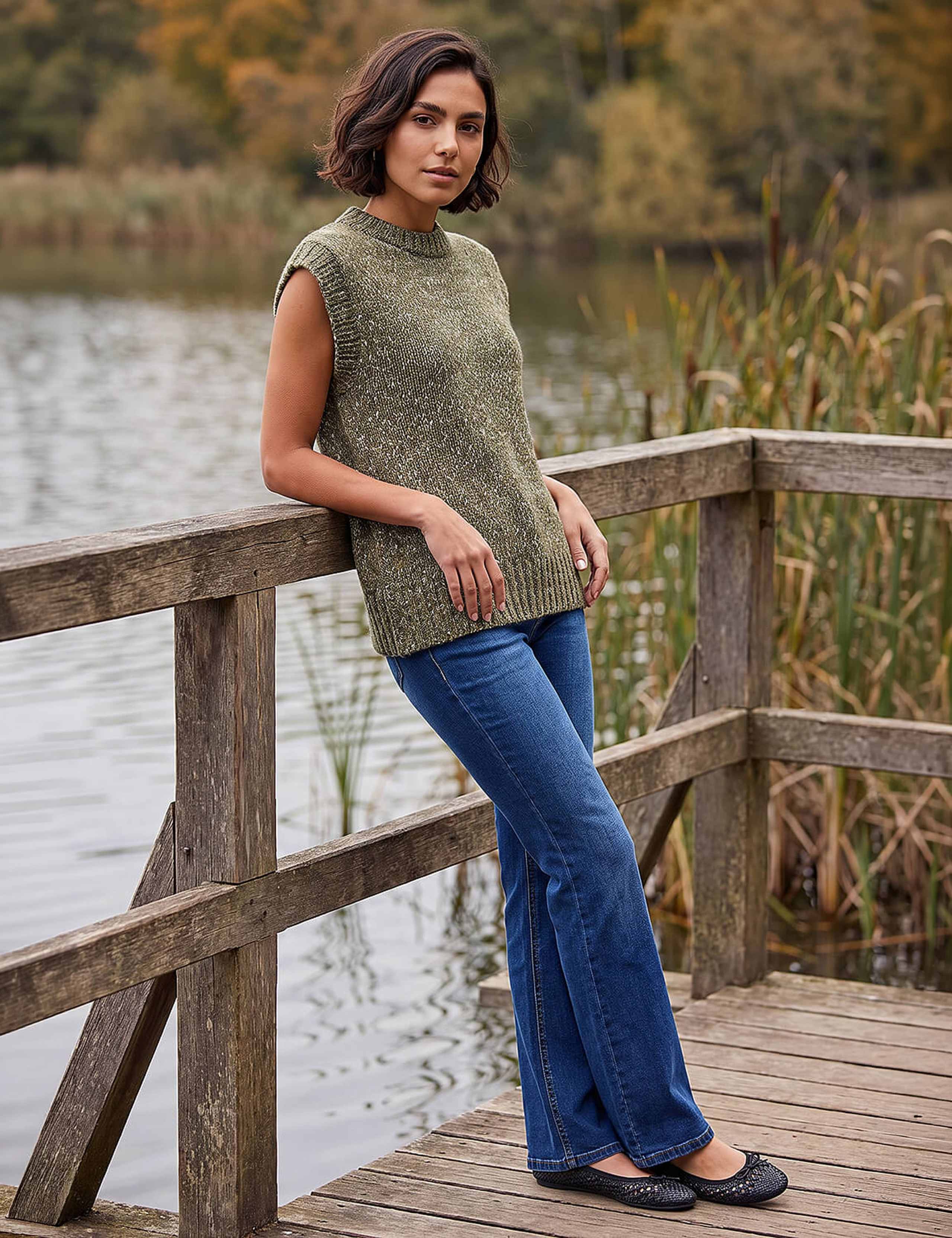Speckled Knitted Vest 3 of 4
