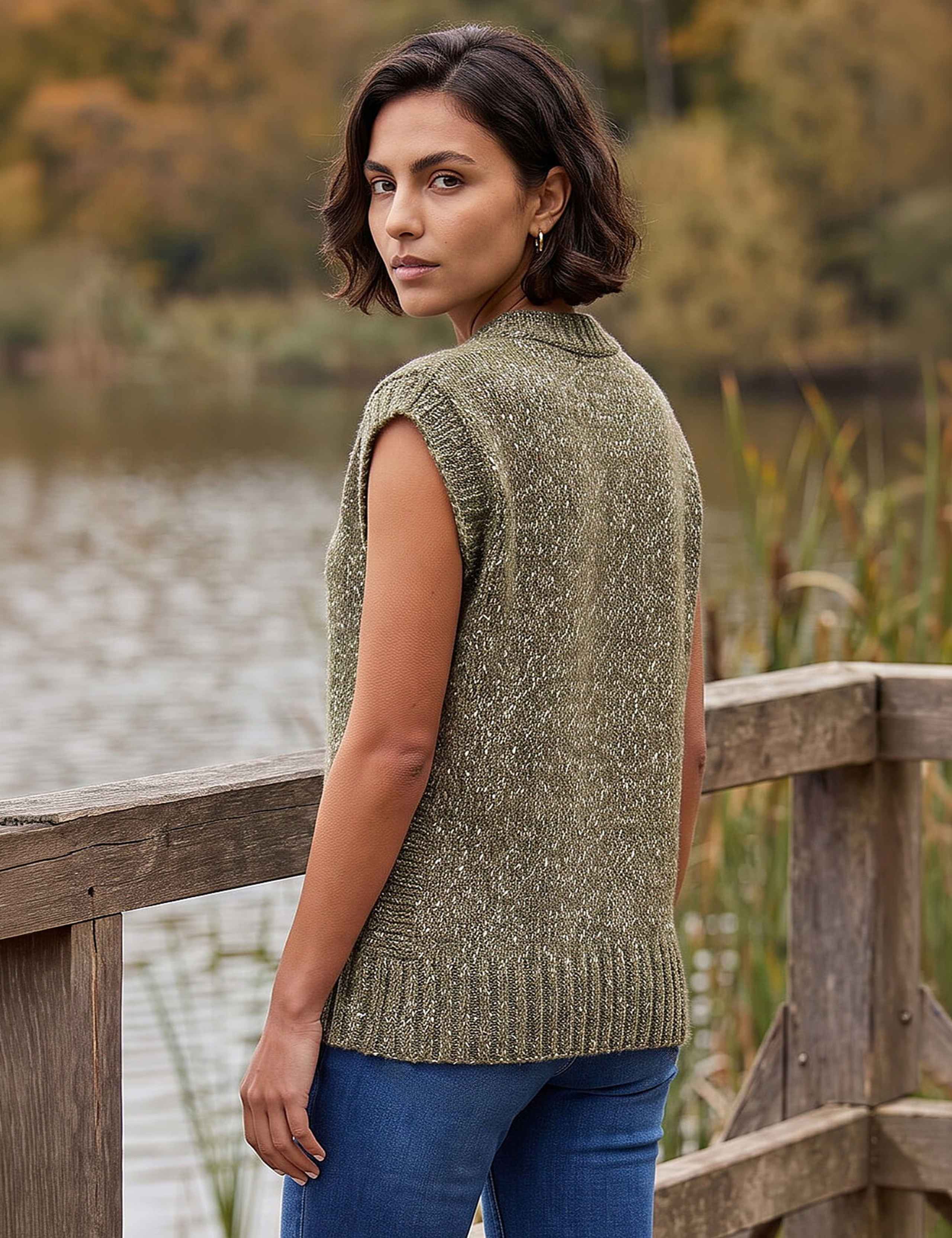 Speckled Knitted Vest 4 of 4