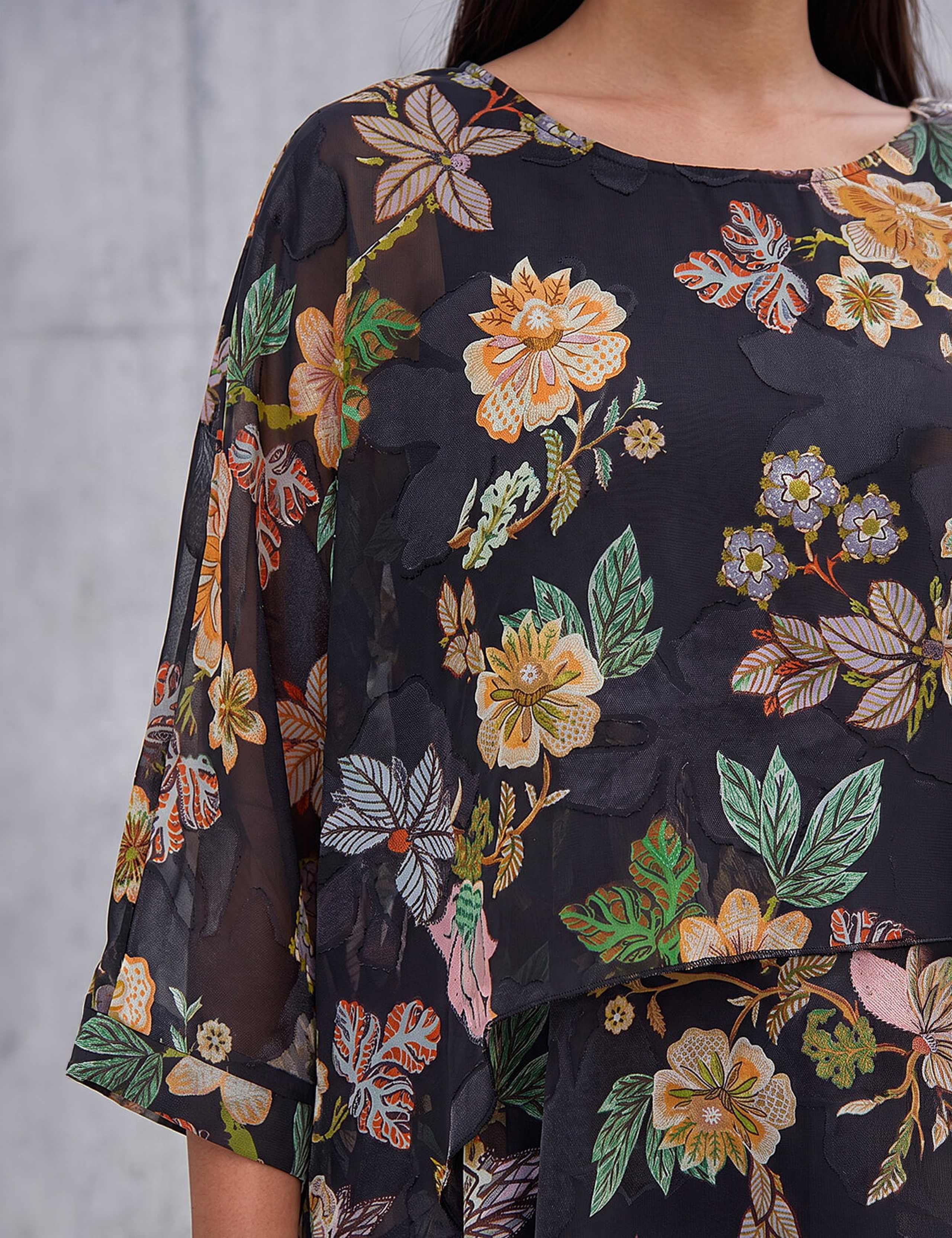Floral Overlay Top 3 of 4