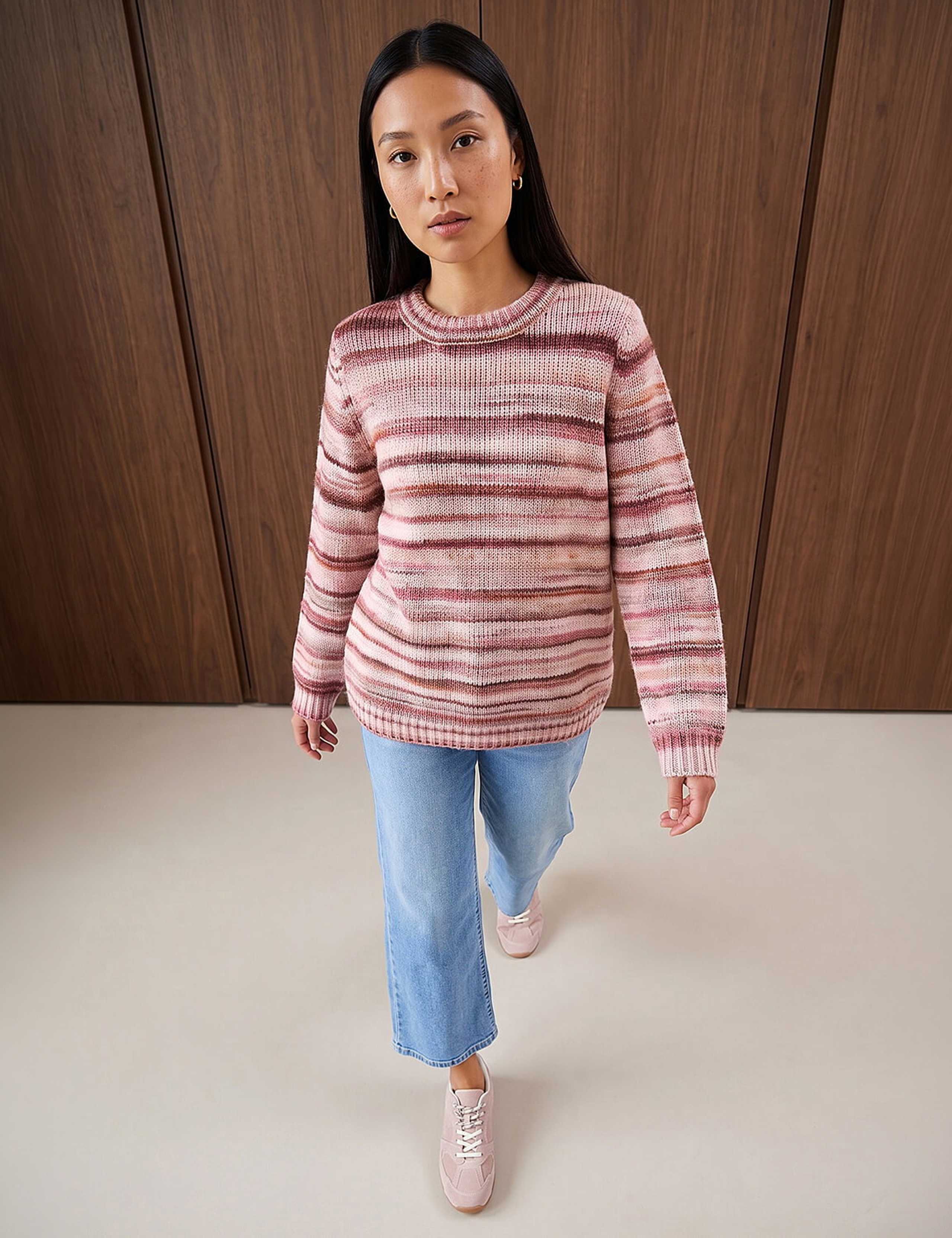 Space Dyed Crew Neck Jumper with Wool 3 of 4