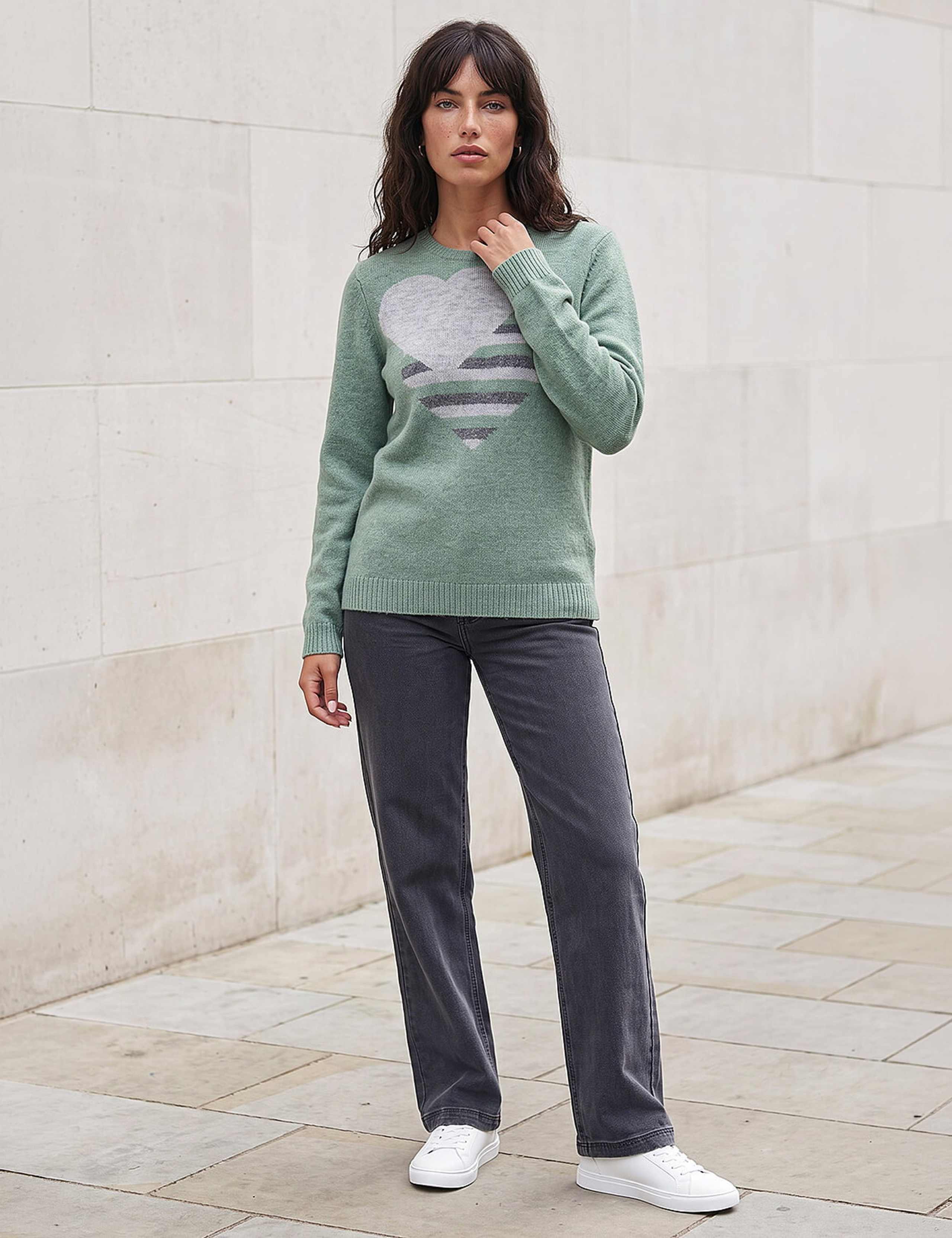 Heart Crew Neck Knit Jumper 3 of 4