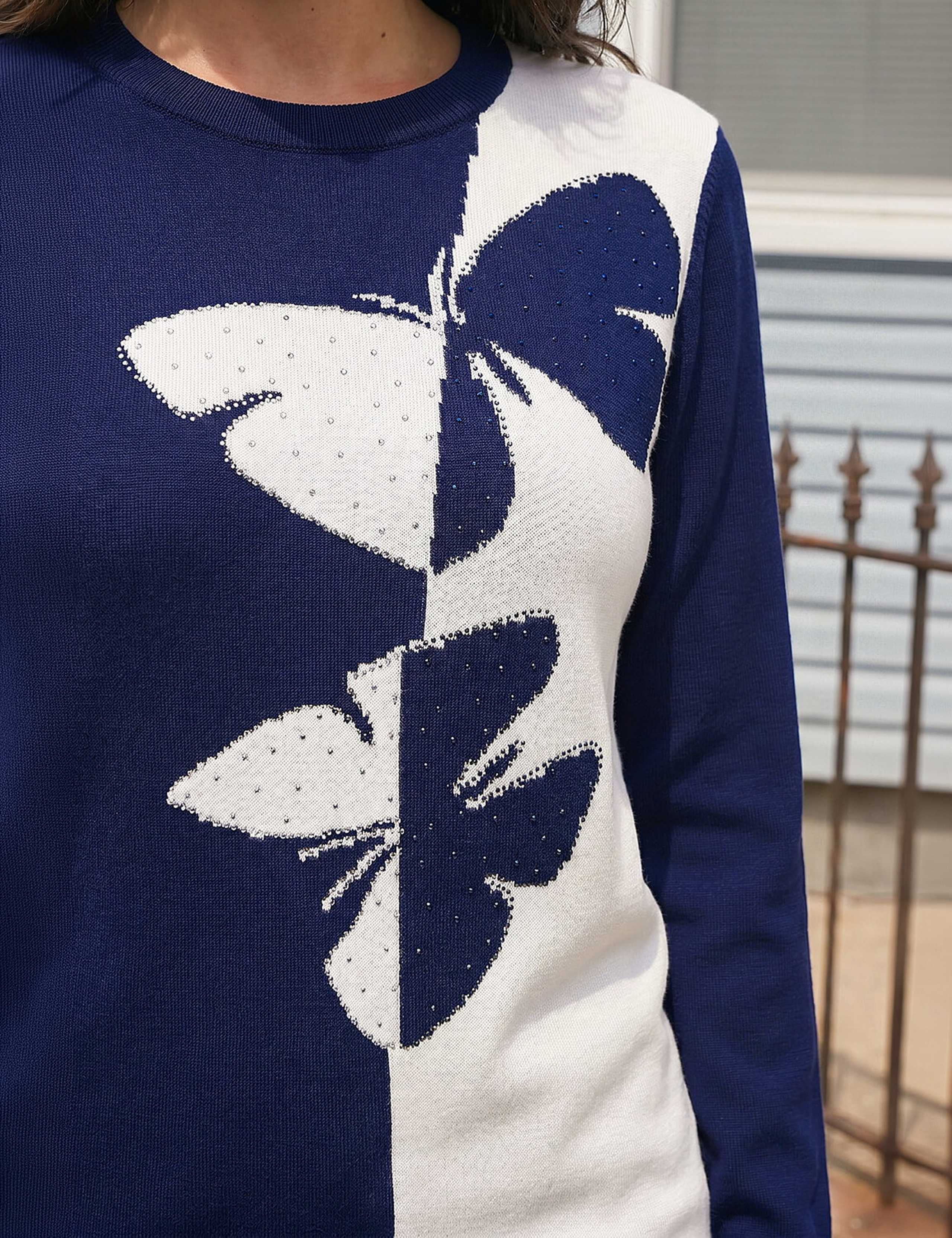 Rayon Rich Butterfly Embellished Jumper 4 of 4