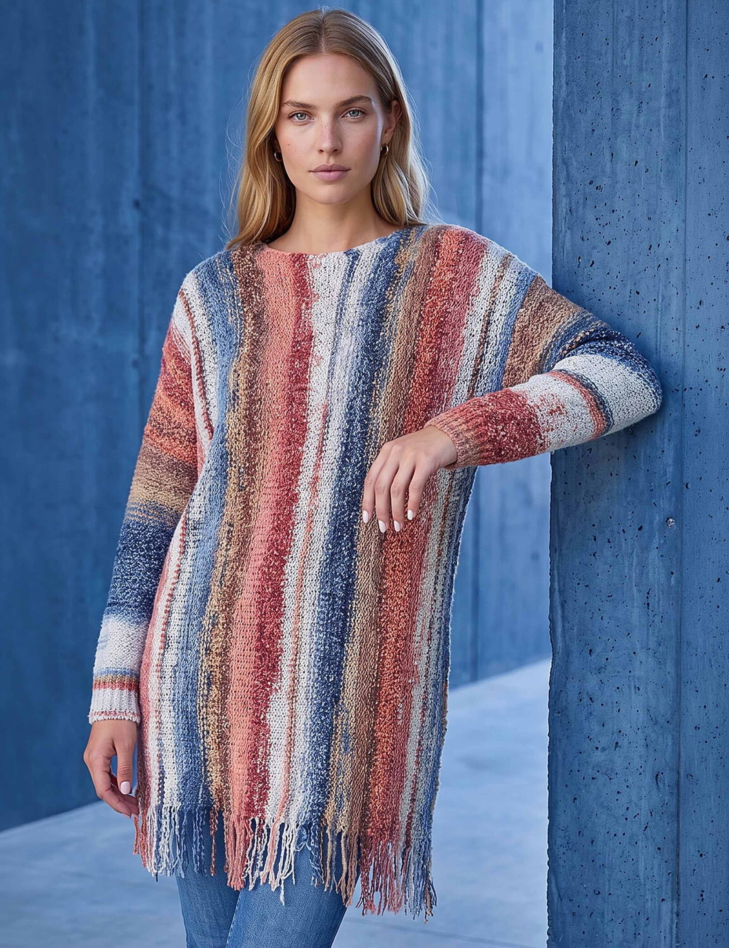 Boucle Fringe Jumper With Wool 1 of 4