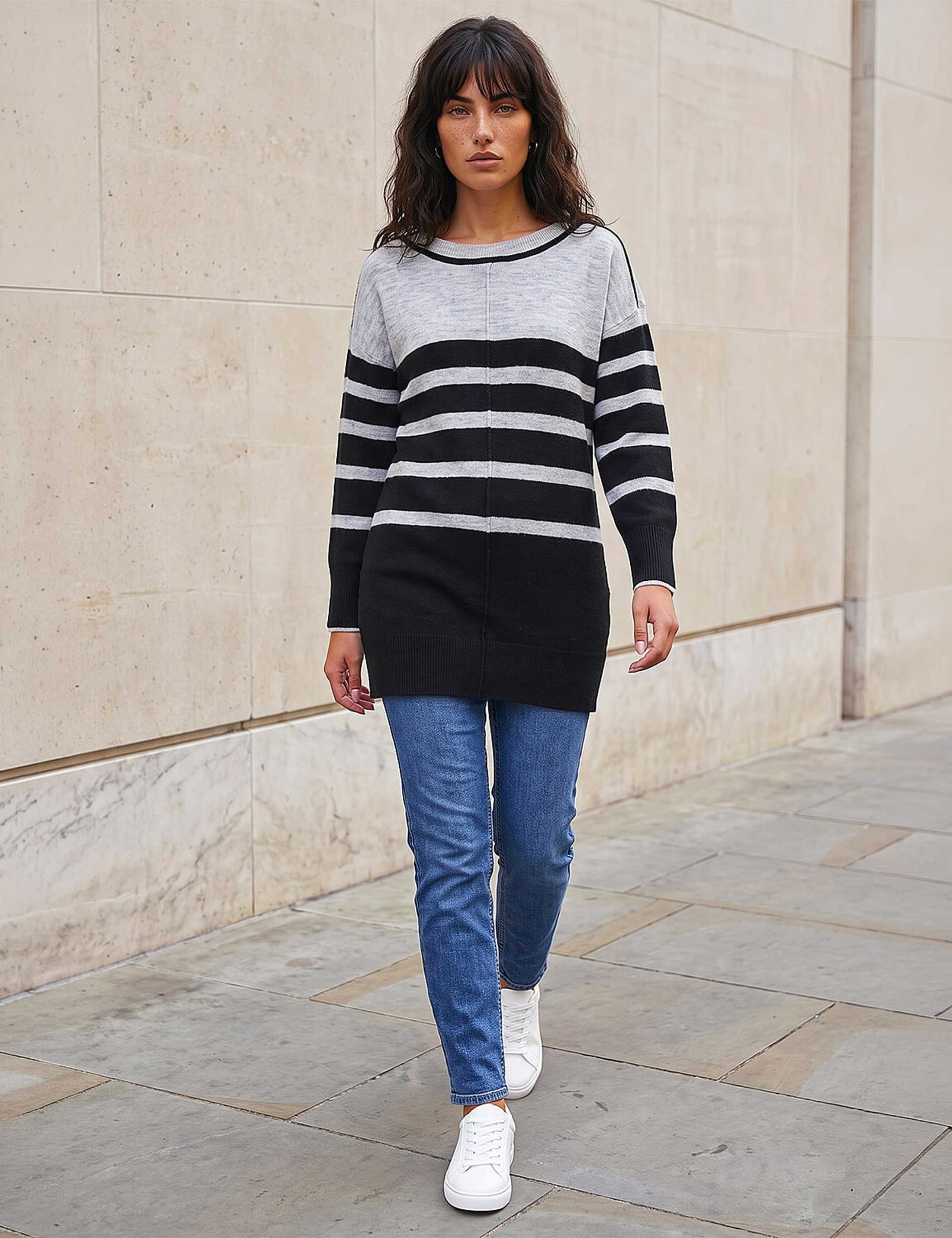 Longline Stripe Tunic Jumper 2 of 4