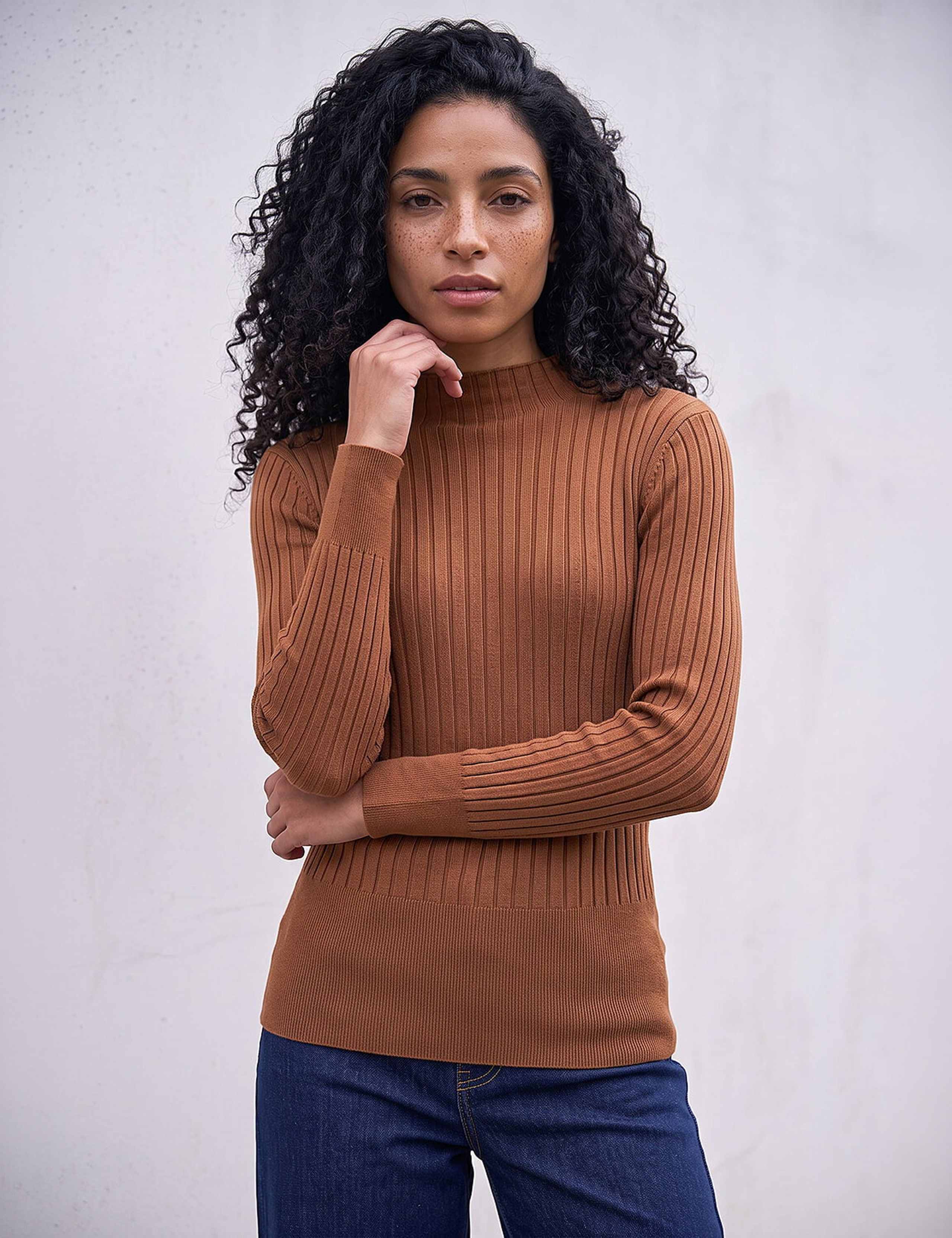 Ribbed High Neck Jumper 2 of 4