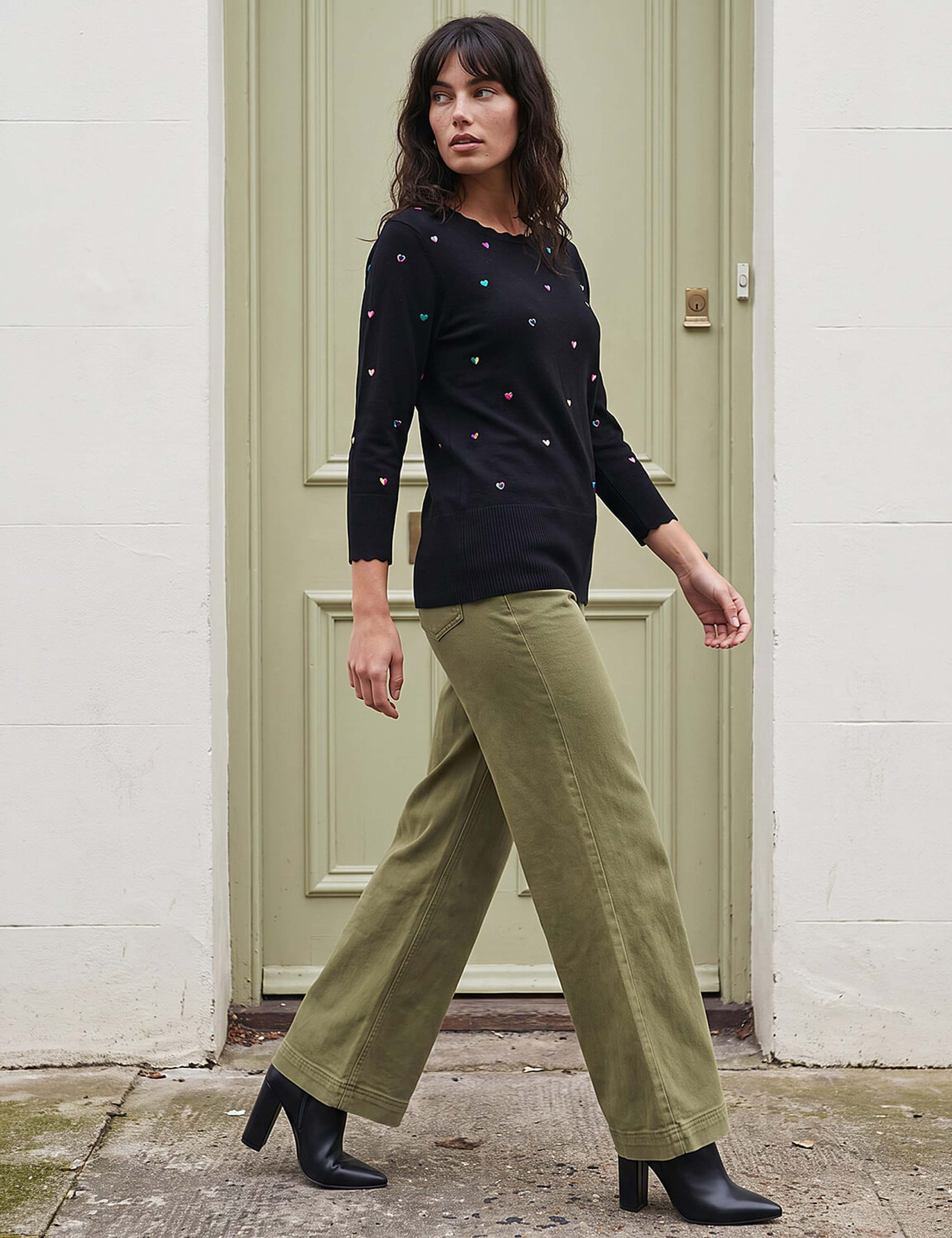 Rayon Rich Embroidered Heart Jumper 2 of 4