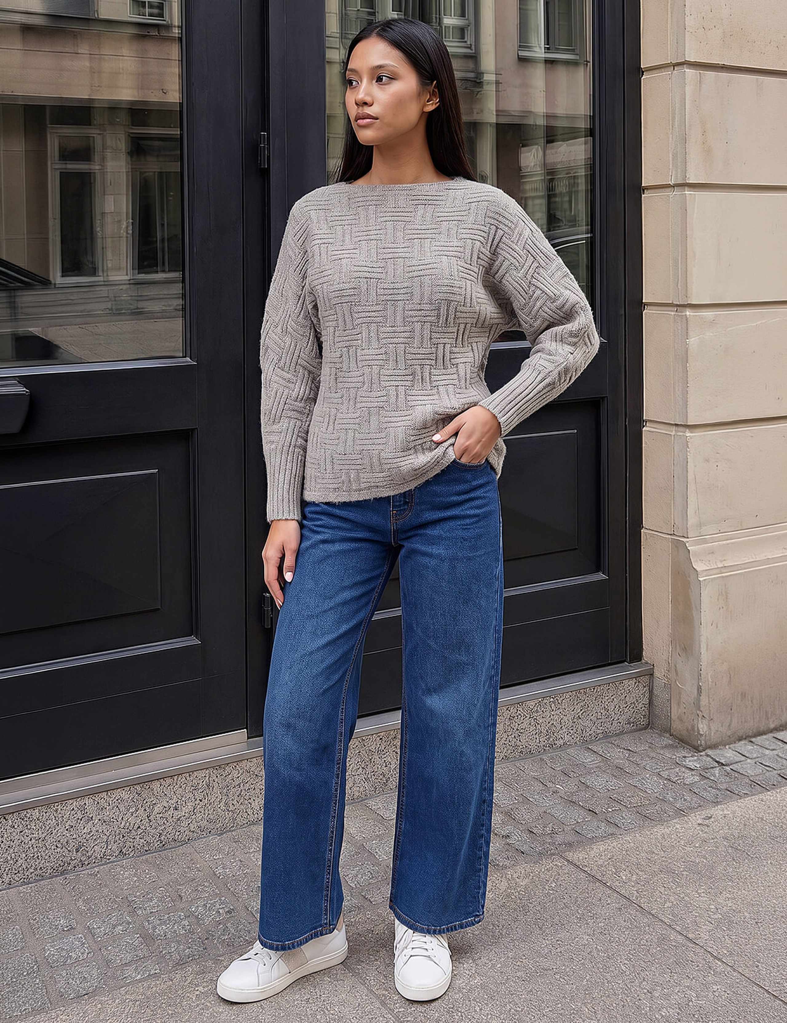 Batwing Sleeve Relaxed Jumper 2 of 4