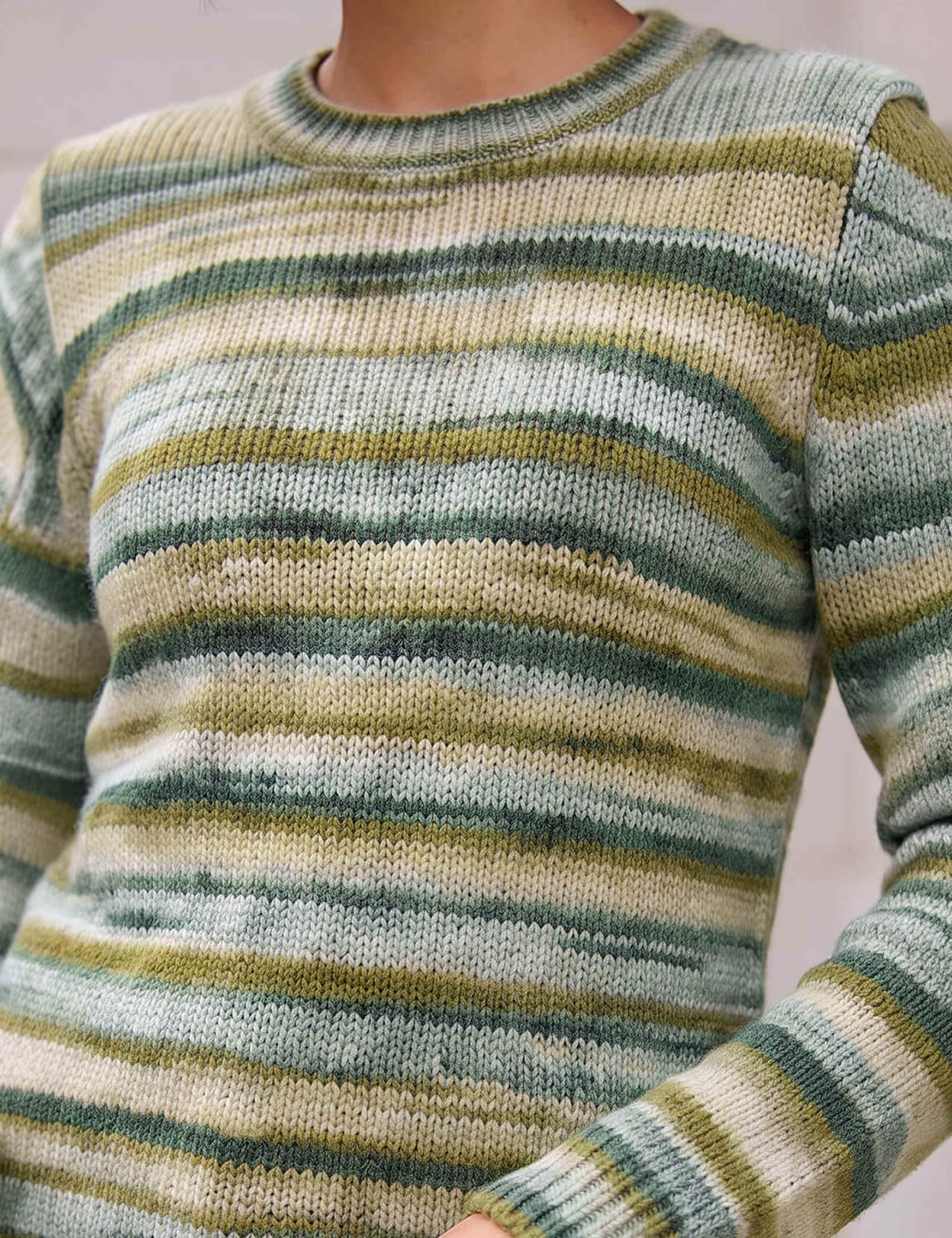 Space Dyed Crew Neck Jumper with Wool 4 of 4