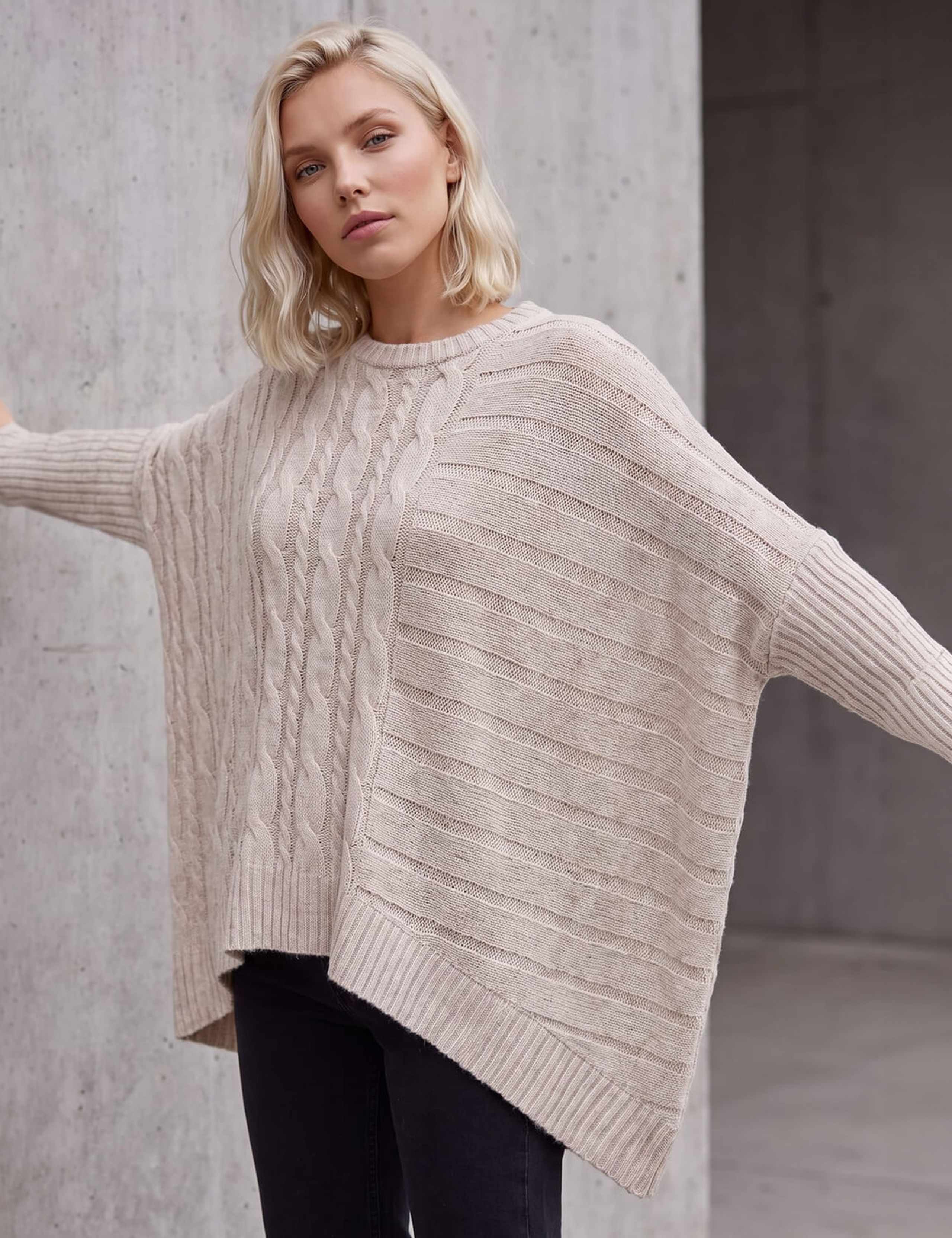 Petite Contrast Cable Jumper 3 of 4