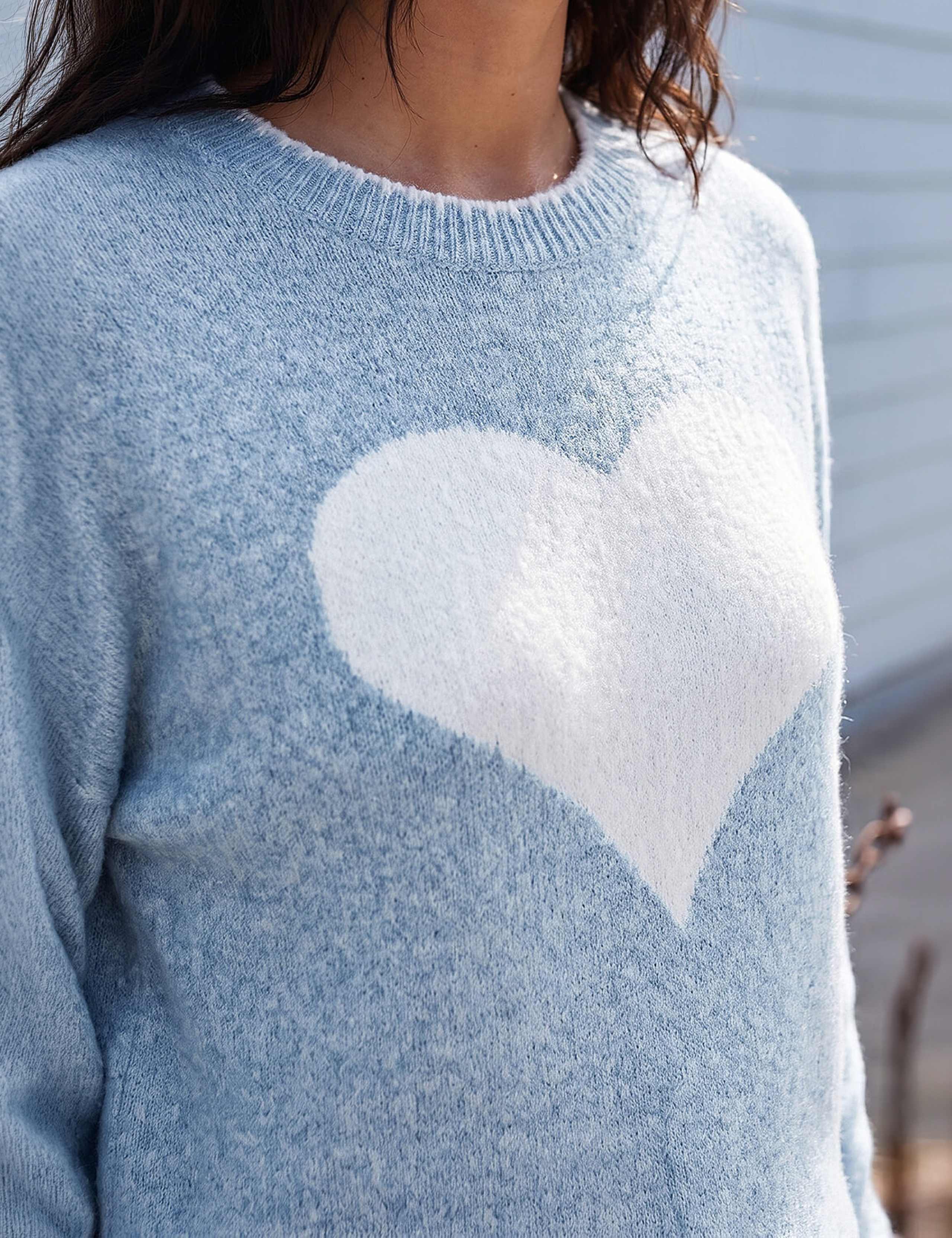 Heart Contrast Stitch Jumper 4 of 4