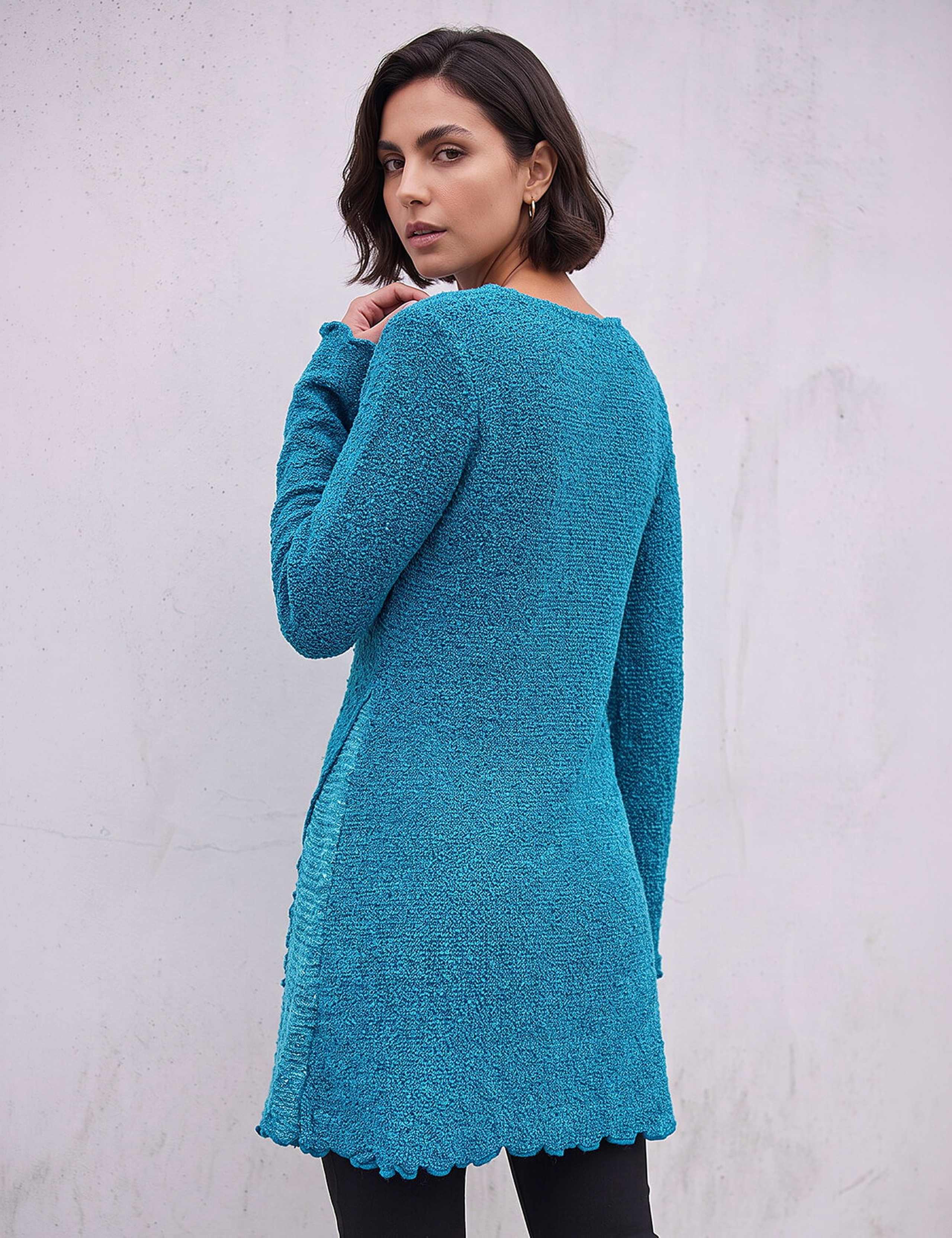 Textured Pocket Detail Longline Jumper 3 of 4