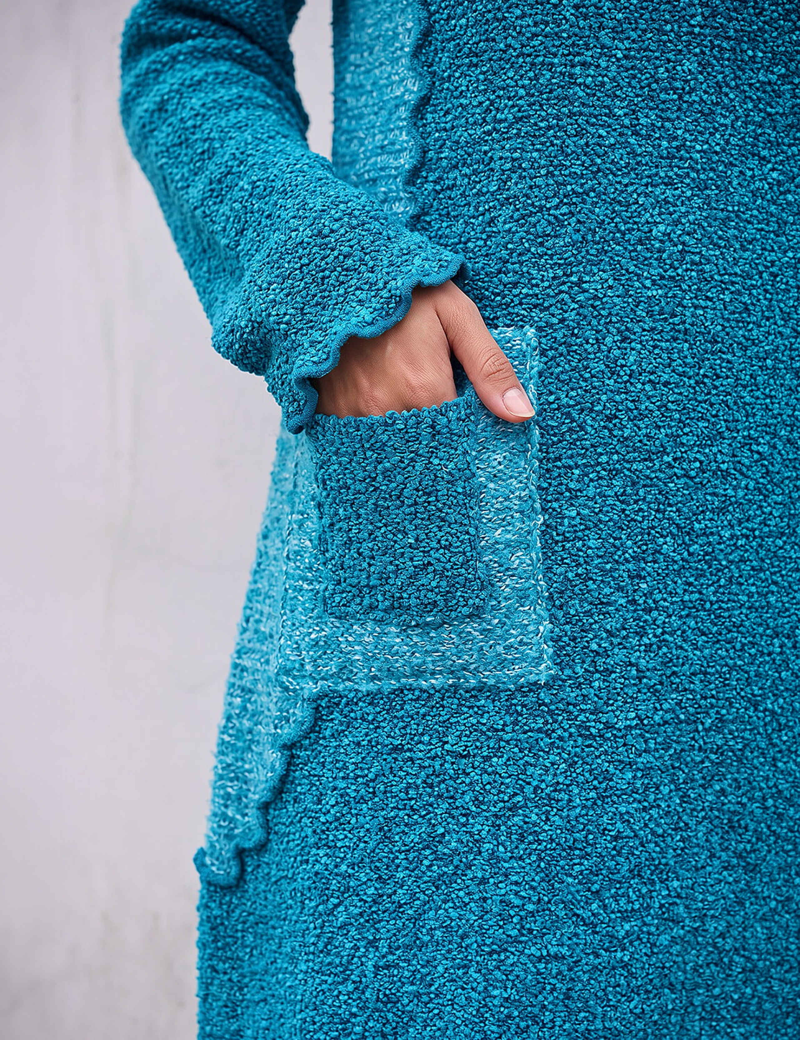 Textured Pocket Detail Longline Jumper 4 of 4