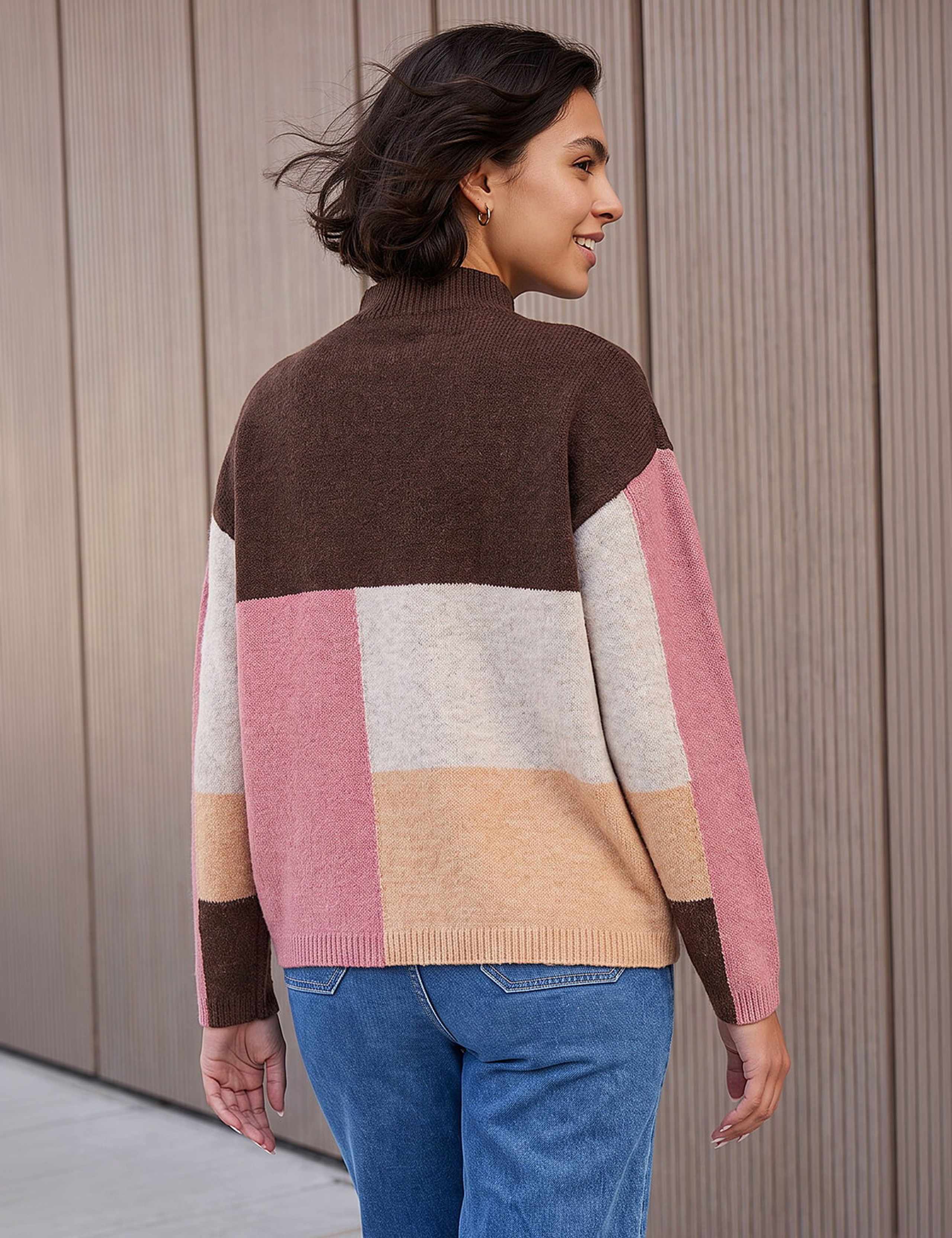 Colour Block Marl Jumper 3 of 4