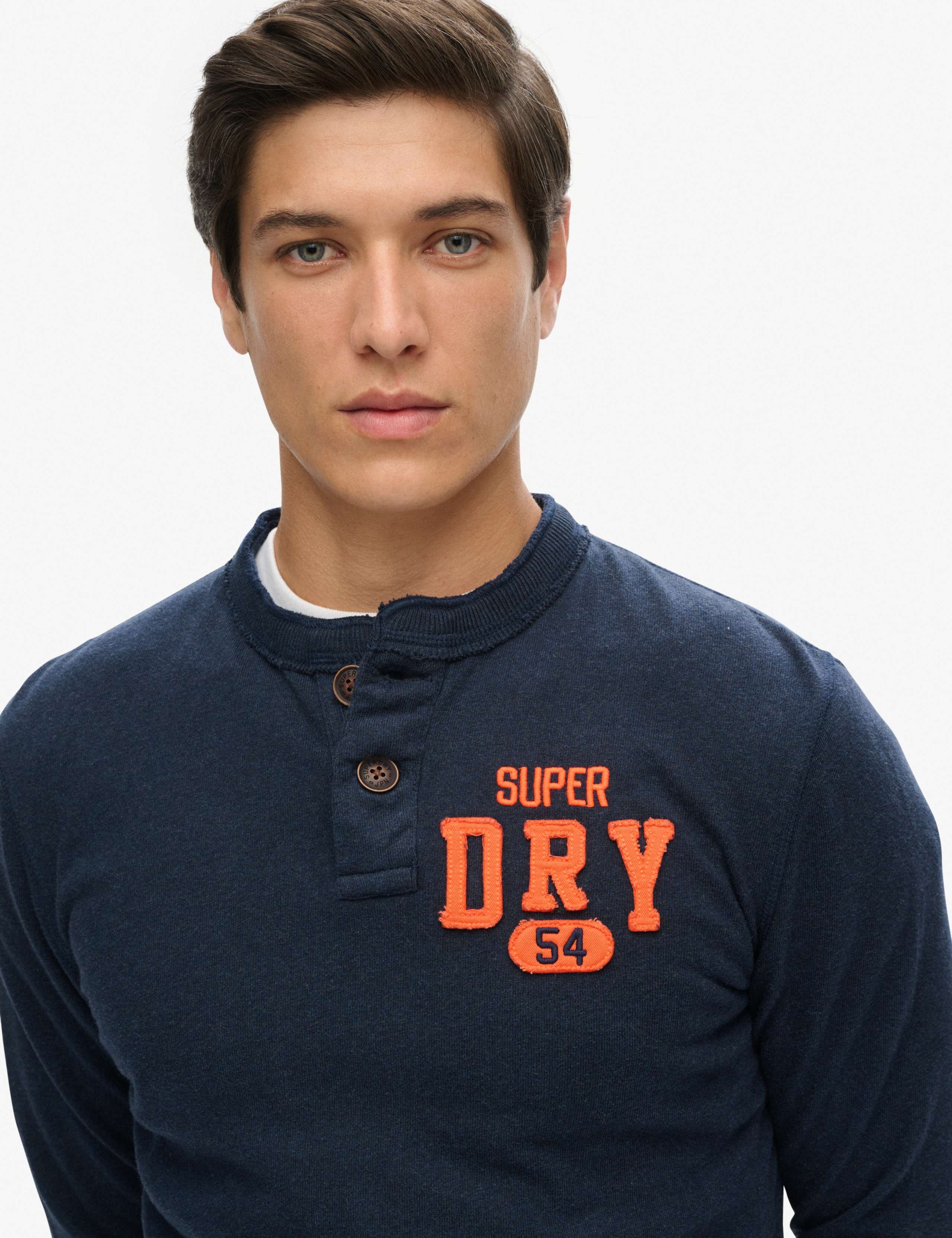 Slim Fit Pure Cotton Grandad Collar Top 3 of 5