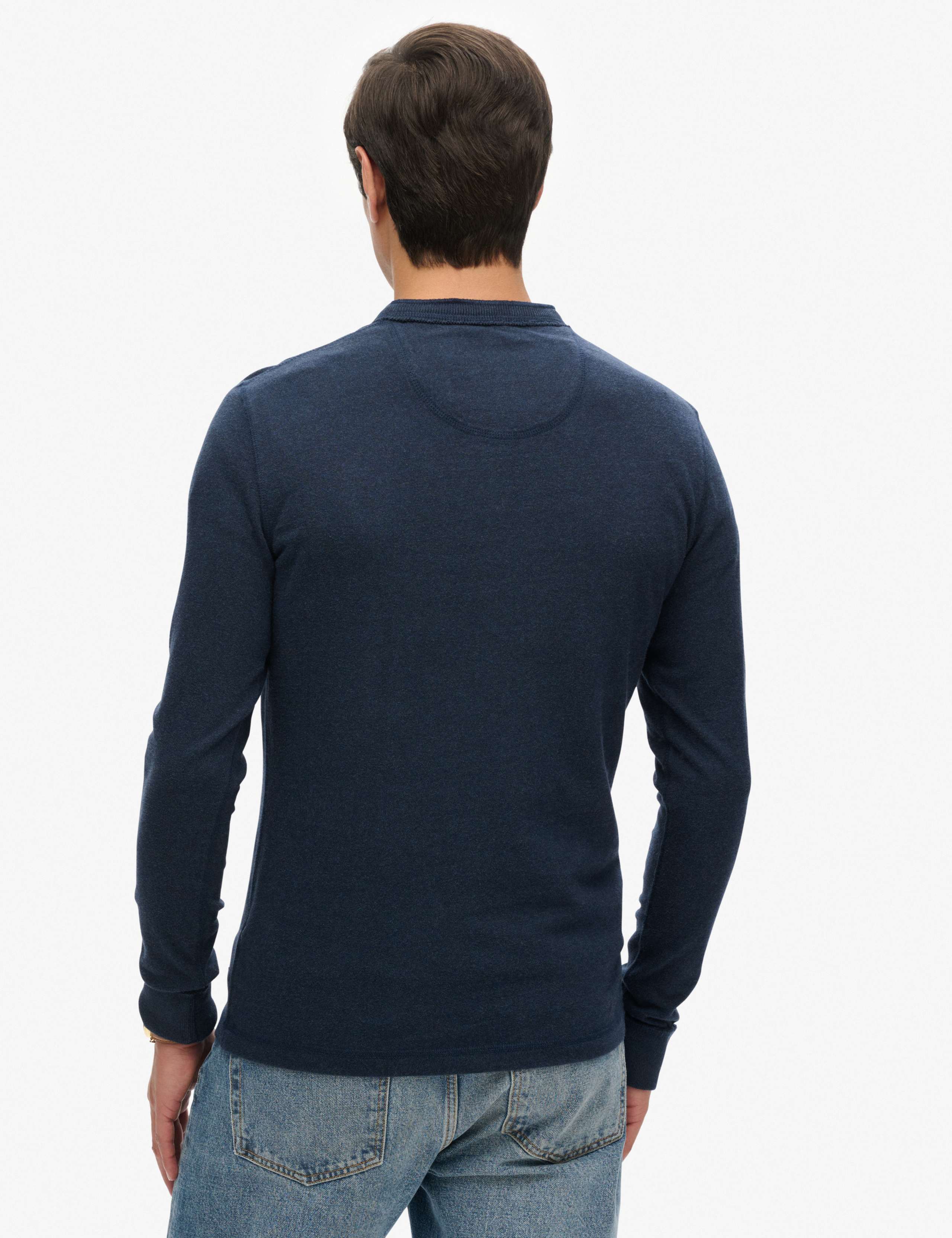 Slim Fit Pure Cotton Grandad Collar Top 4 of 5