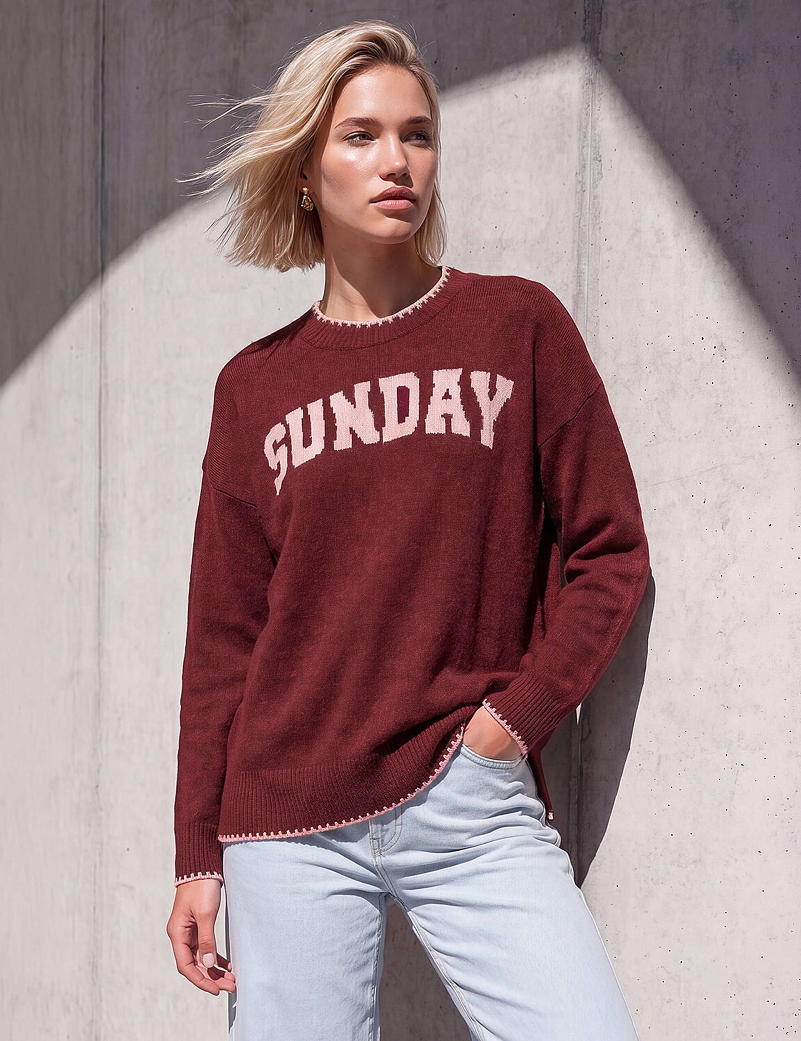 Sunday Slogan Jumper 1 of 4