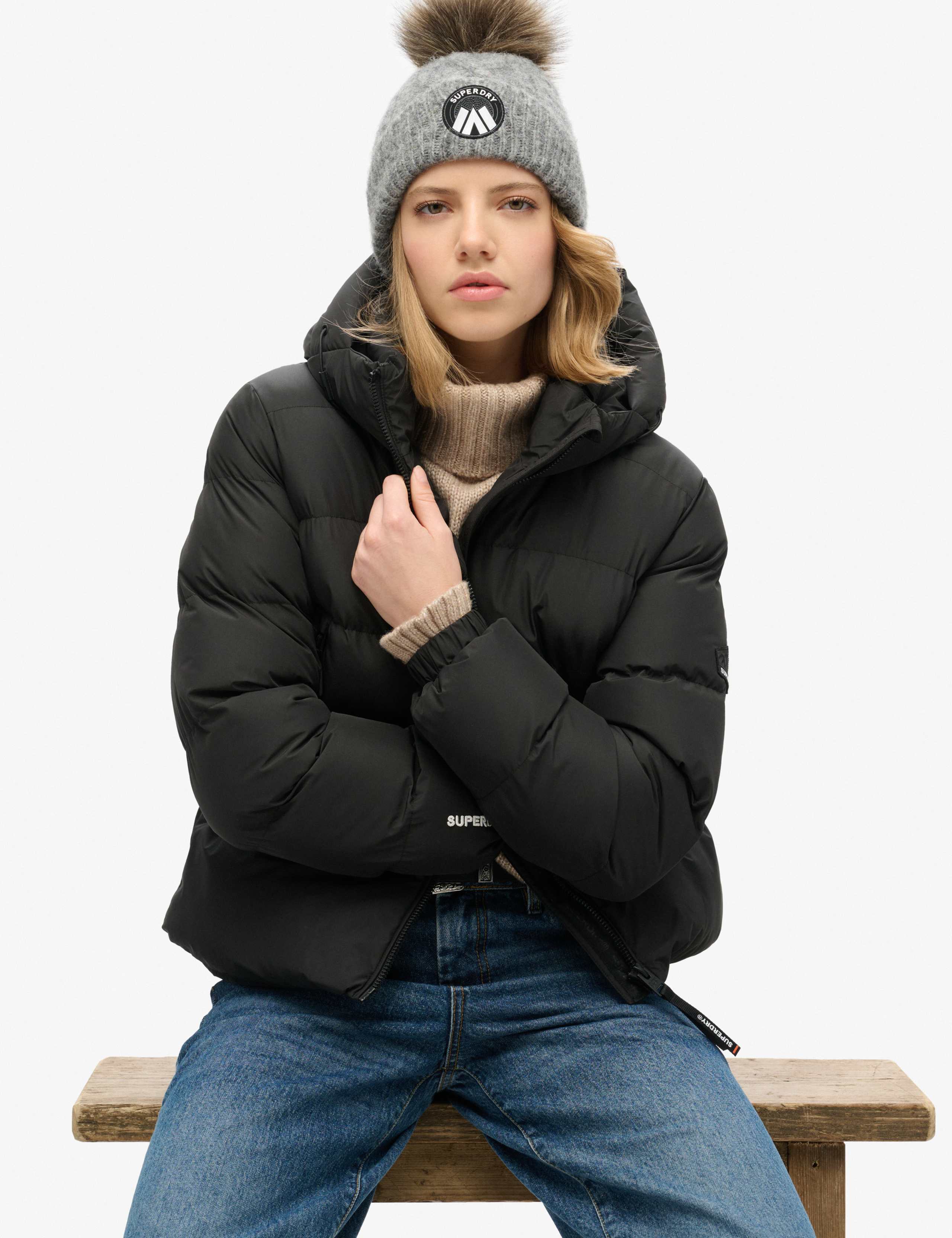 Padded Hooded High Neck Puffer Jacket 2 of 8