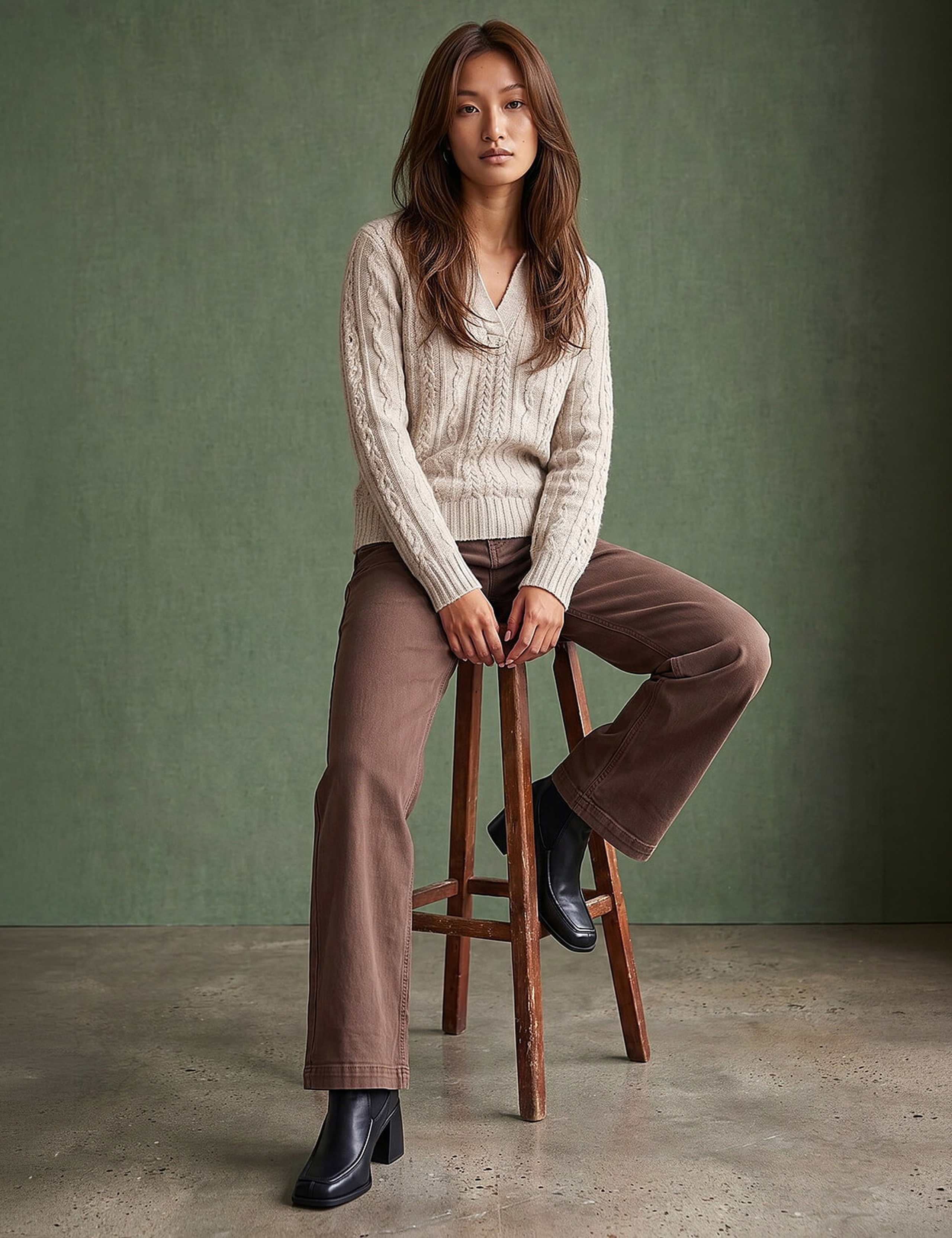 Cable Knit Henley Jumper 2 of 4