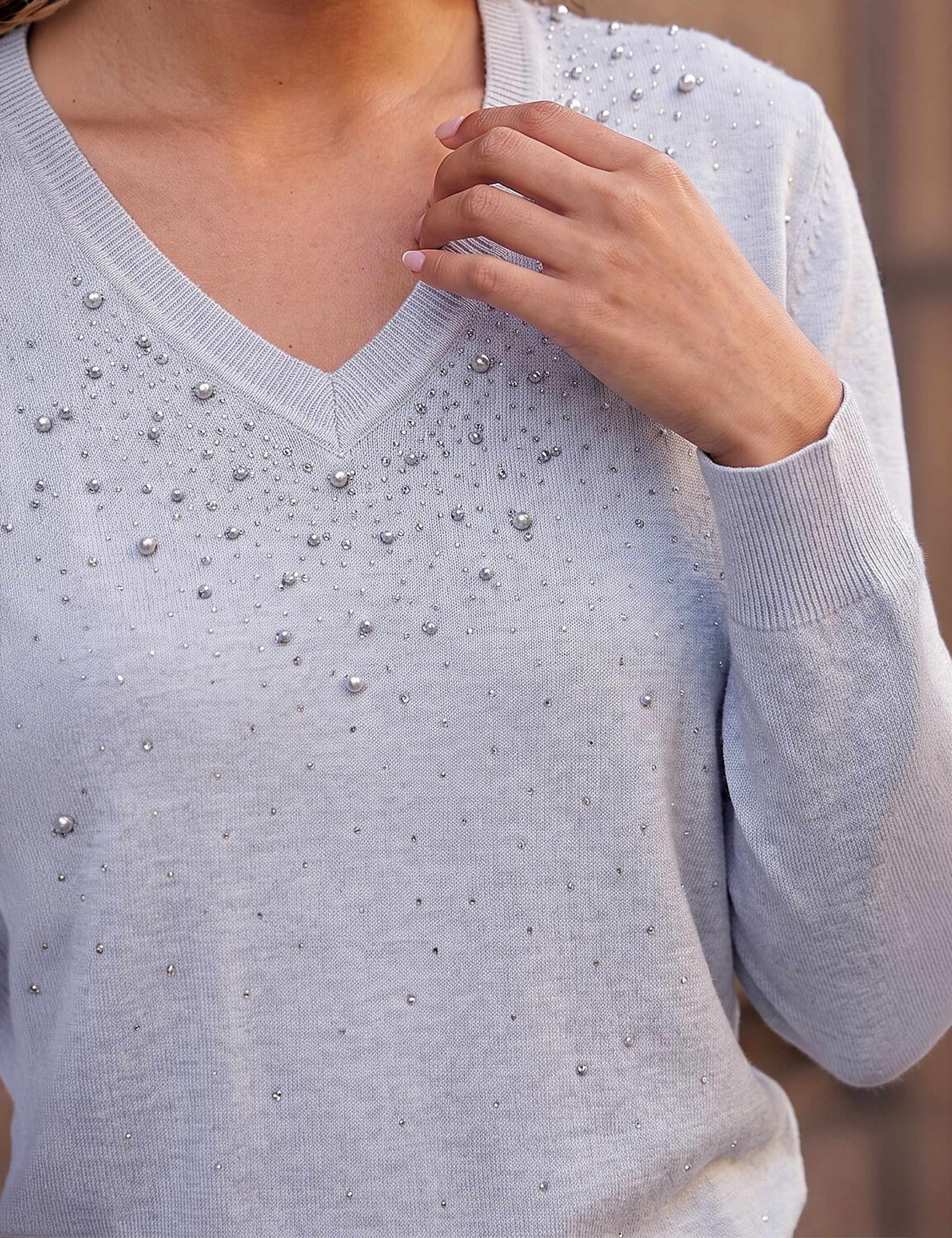 Rayon Blend Embellished Jumper 4 of 4