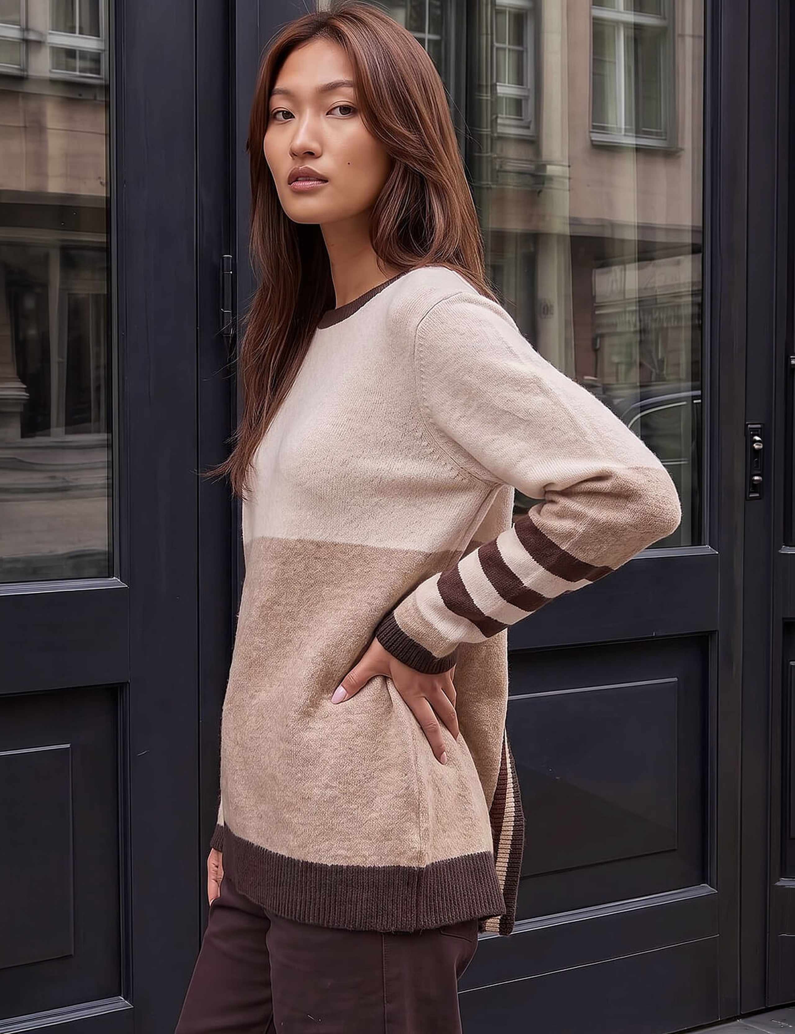 Colour Block Striped Jumper 2 of 4