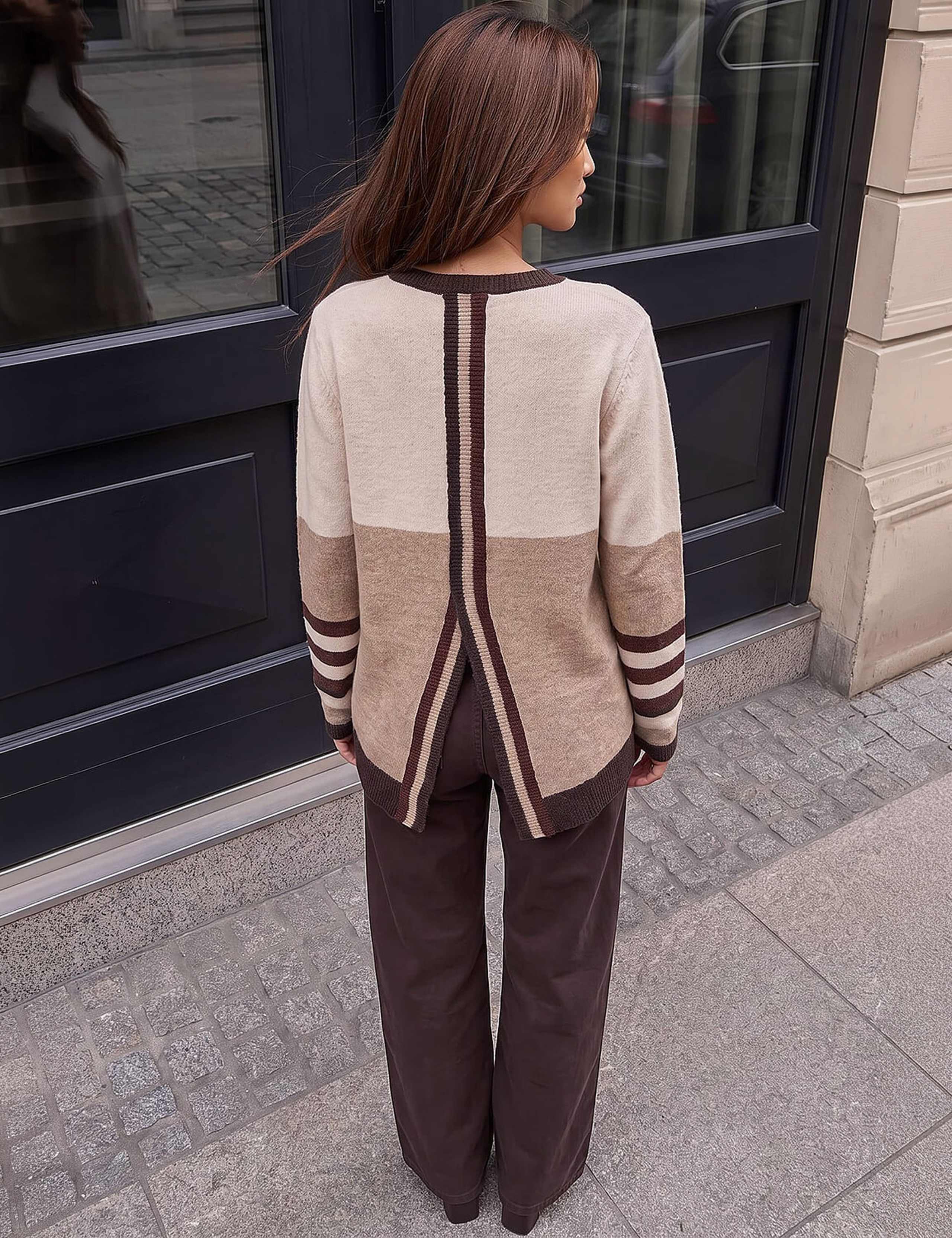 Colour Block Striped Jumper 3 of 4