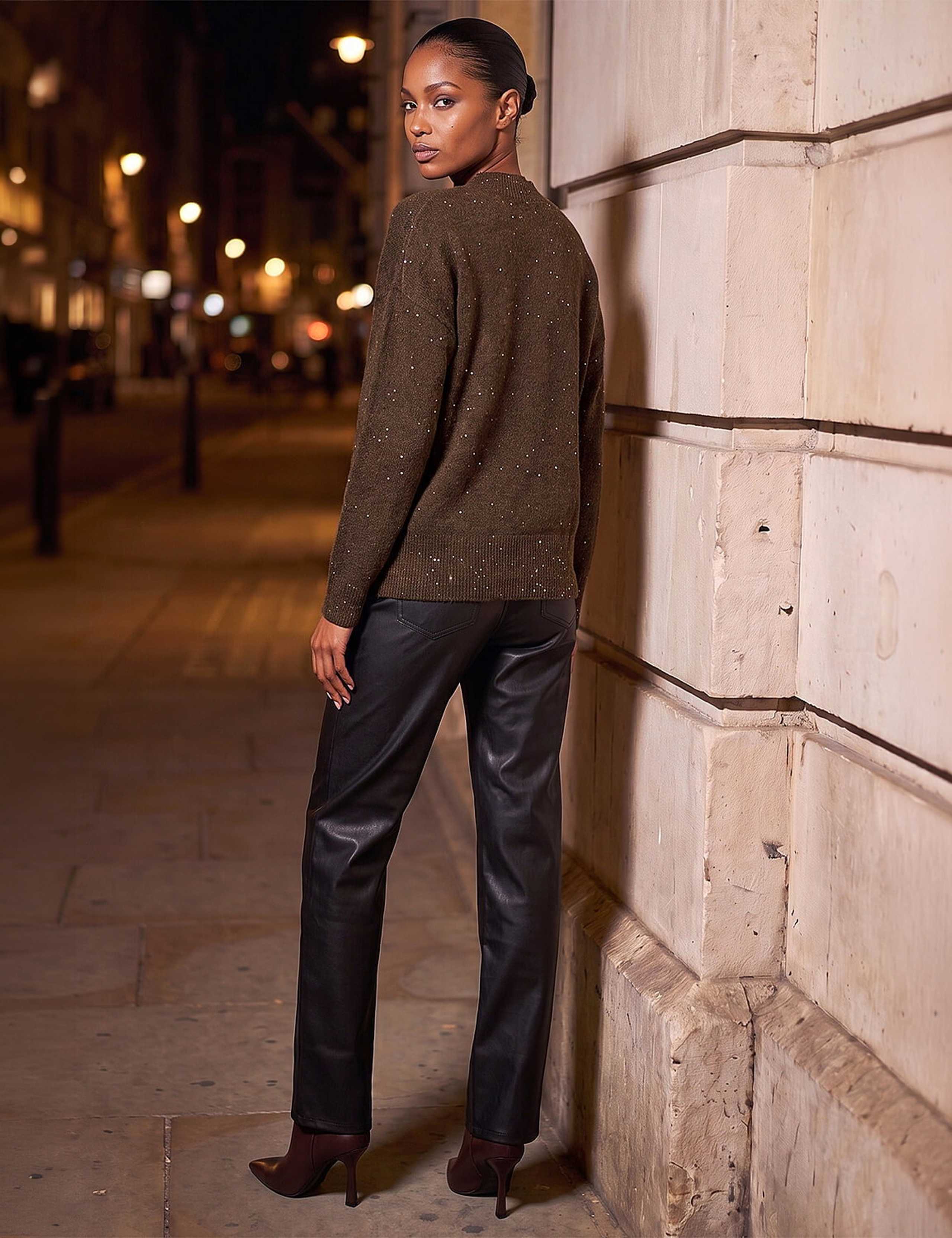 Sequin Crew Neck Knit Jumper 3 of 4