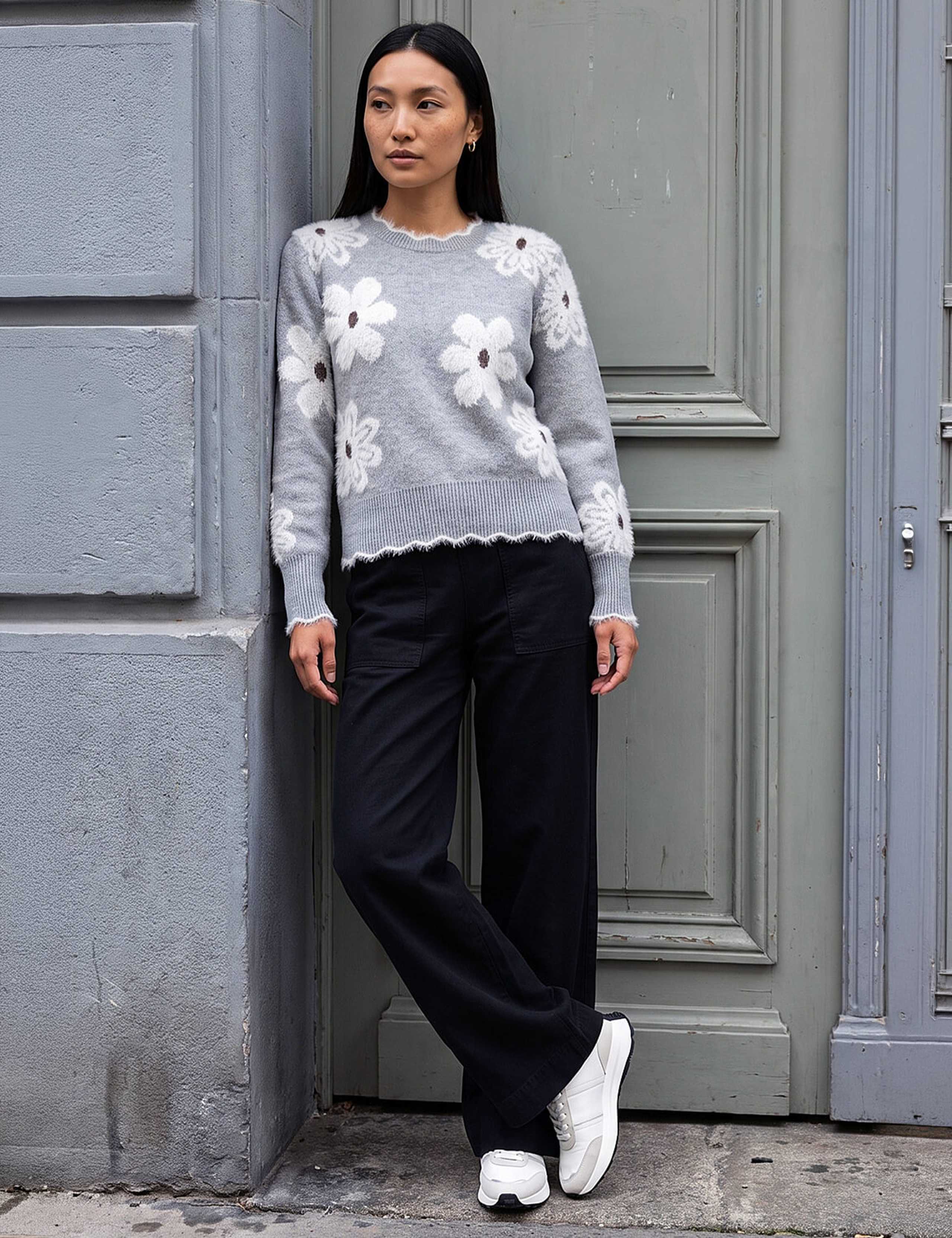 Fluffy Floral Jumper 2 of 4