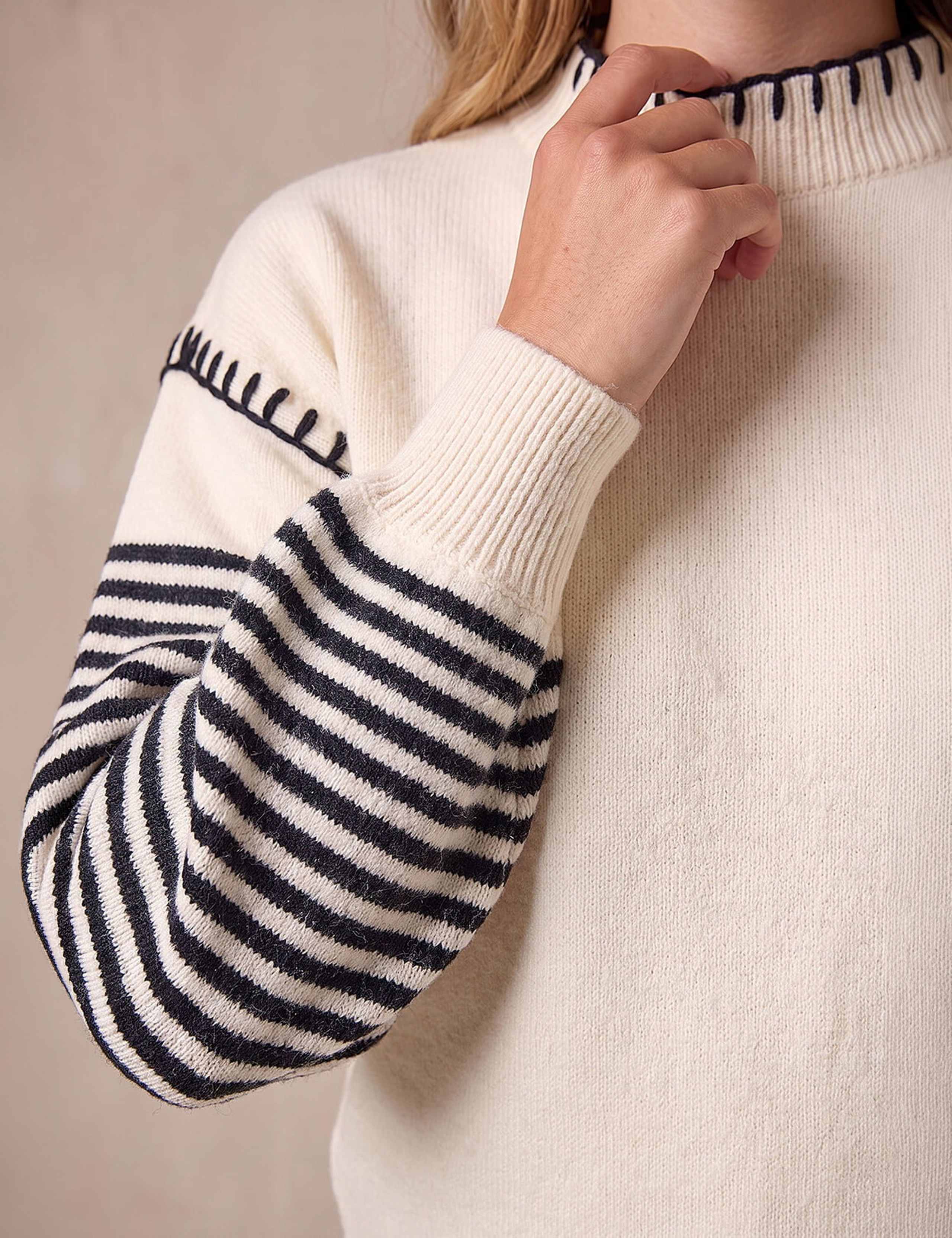 Striped Stitch Detail Jumper 4 of 4