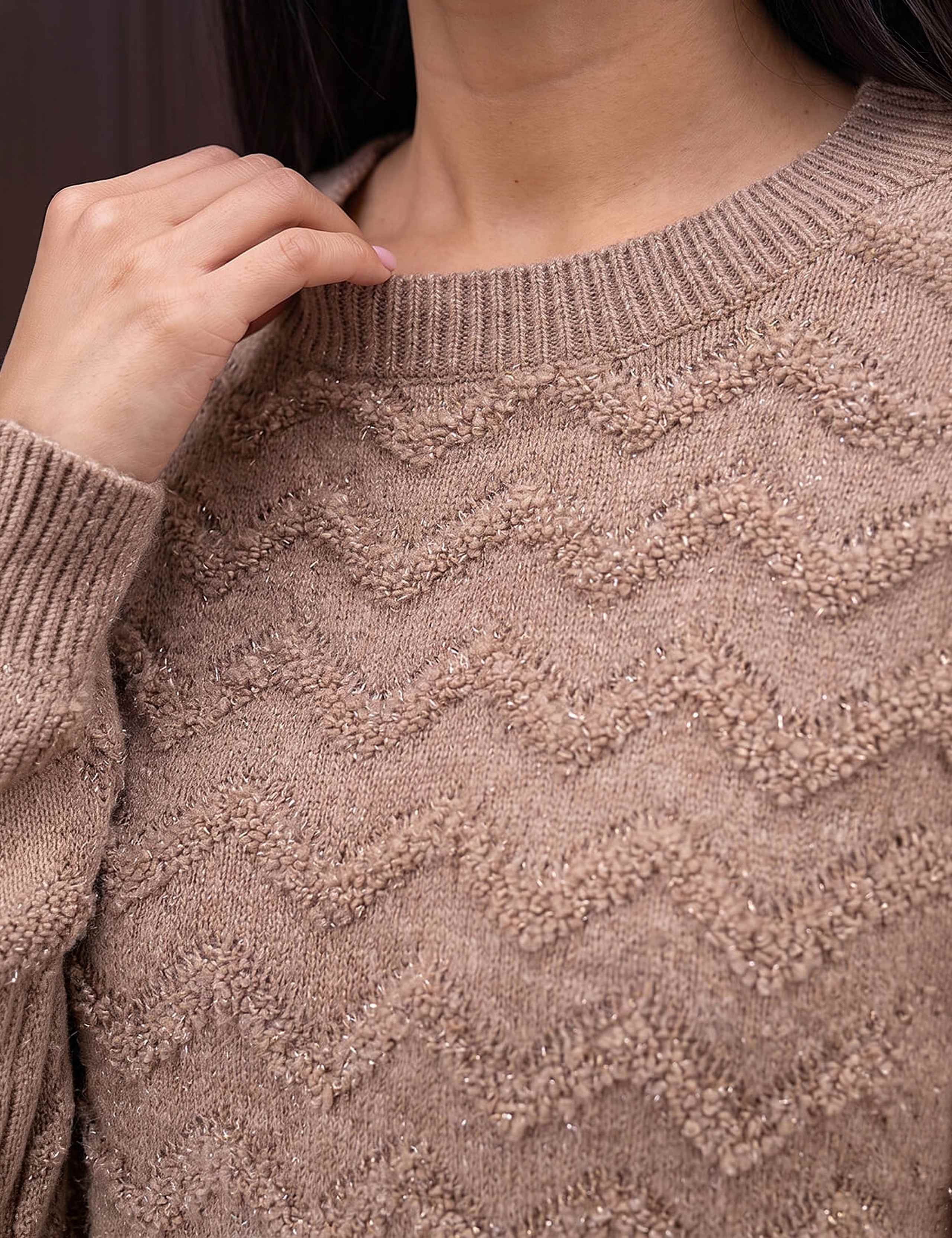 Sparkly Curved Hem Jumper 4 of 4