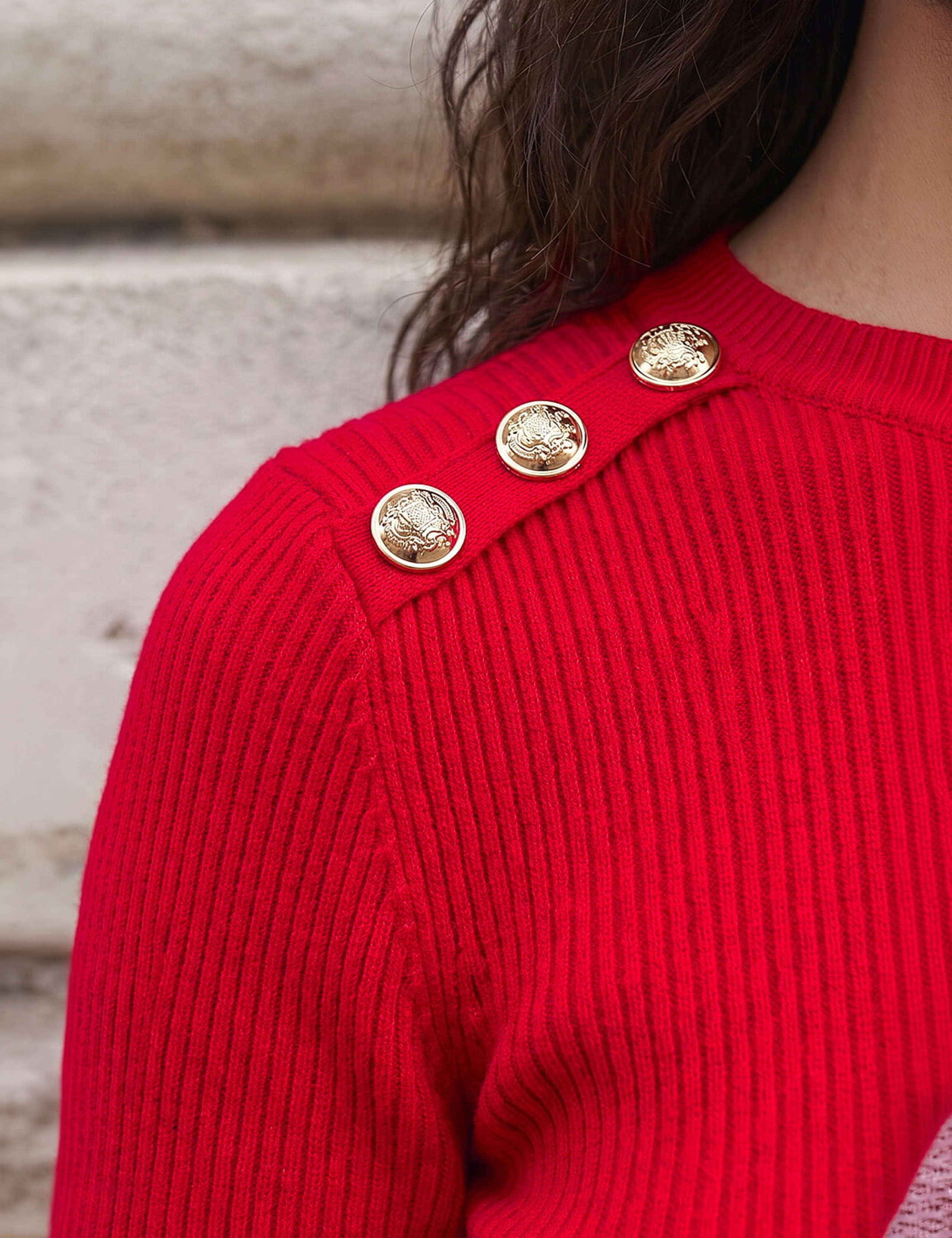 Rayon Blend Button Detail Jumper 4 of 4