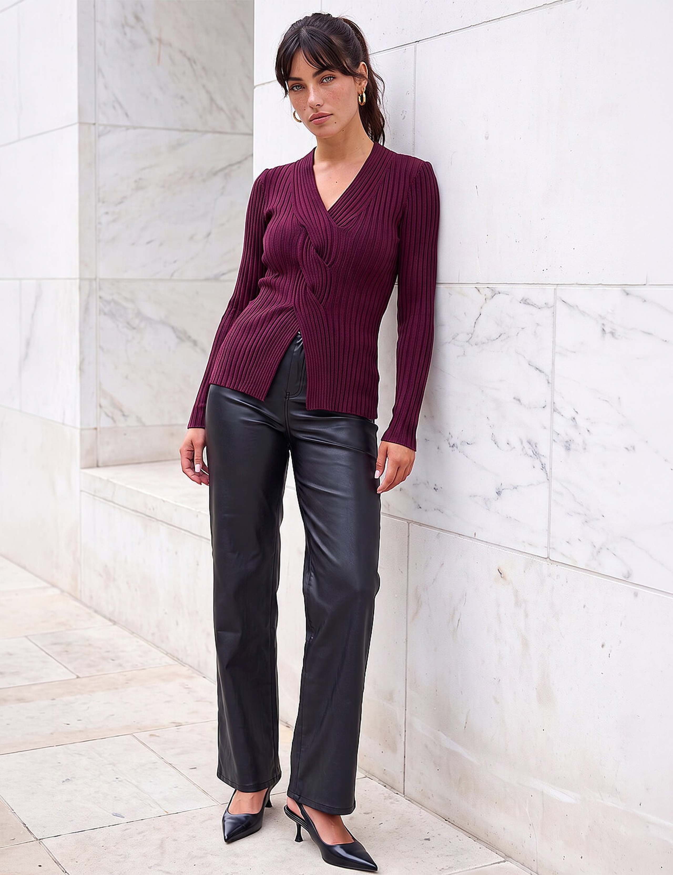 Cable Rib Knit Jumper 3 of 4