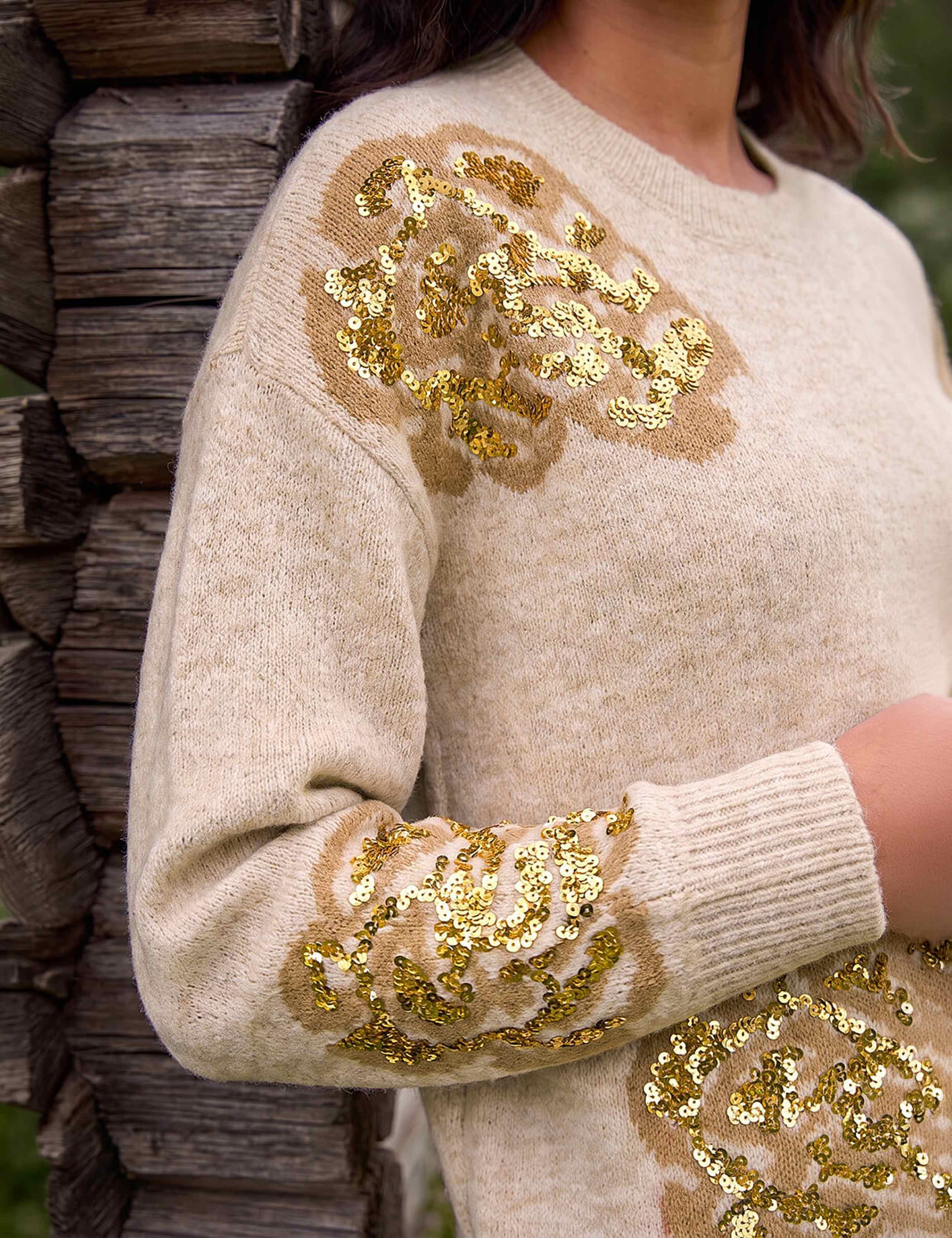 Floral Sequin Jumper 4 of 4