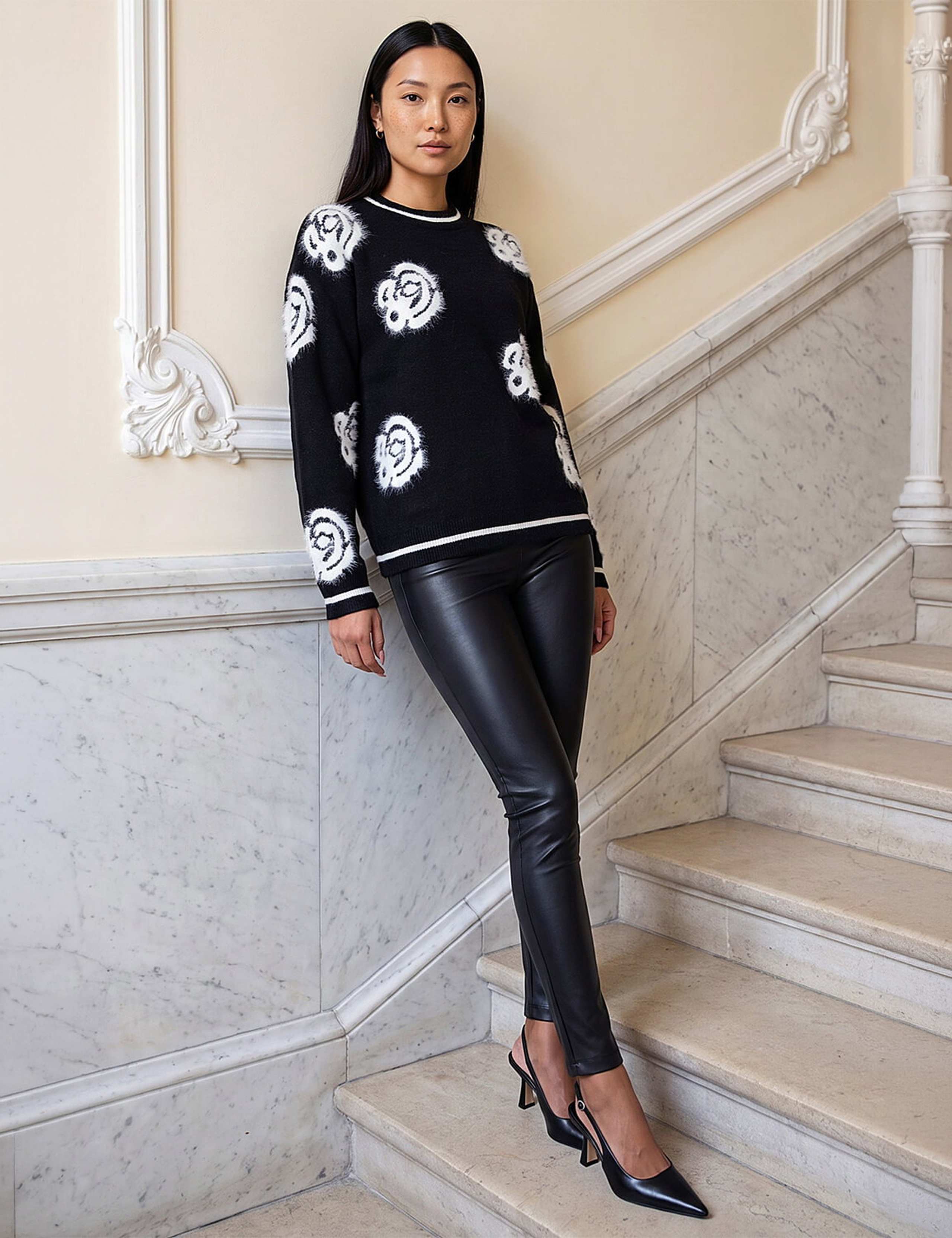 Fluffy Floral Jumper 2 of 4