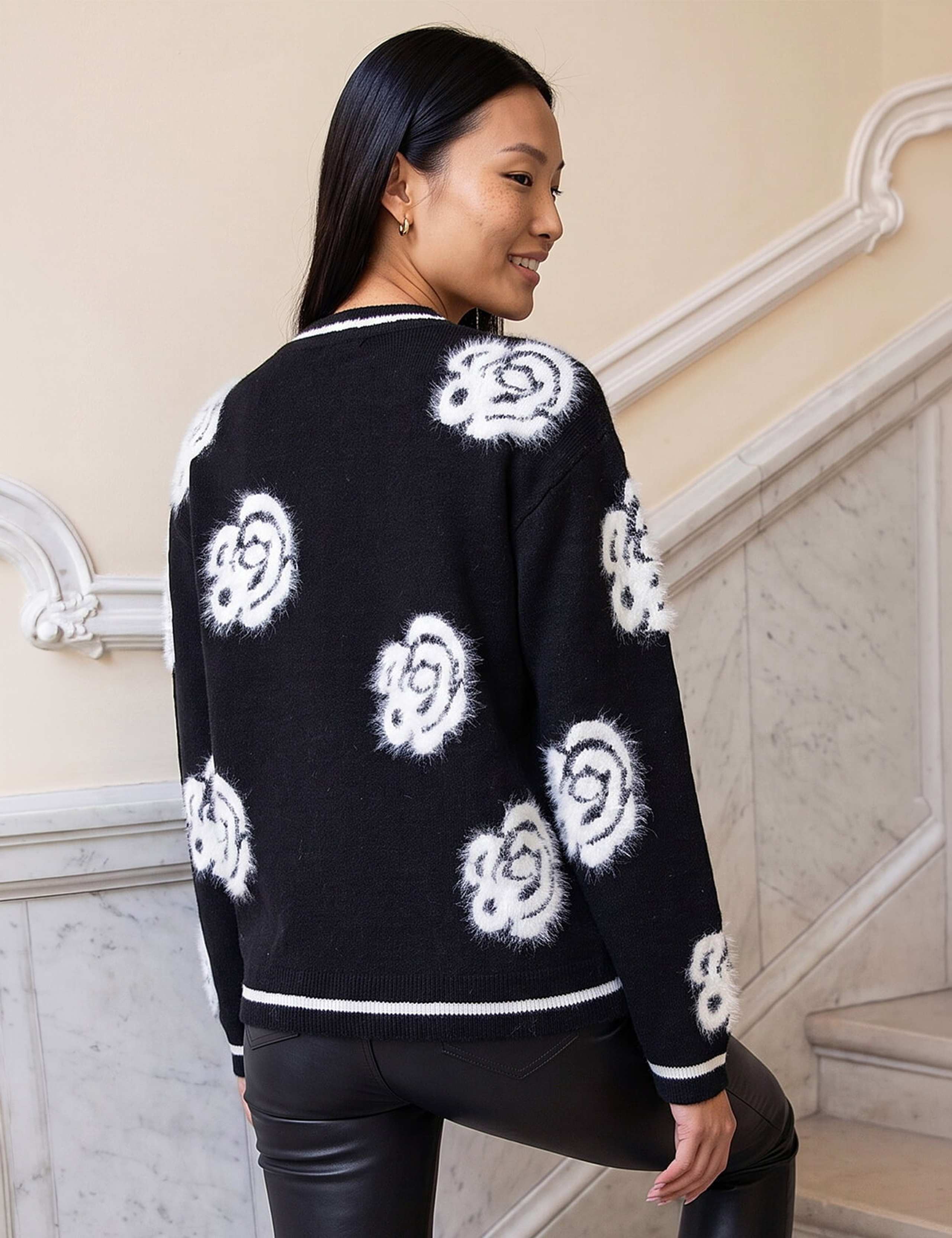 Fluffy Floral Jumper 3 of 4