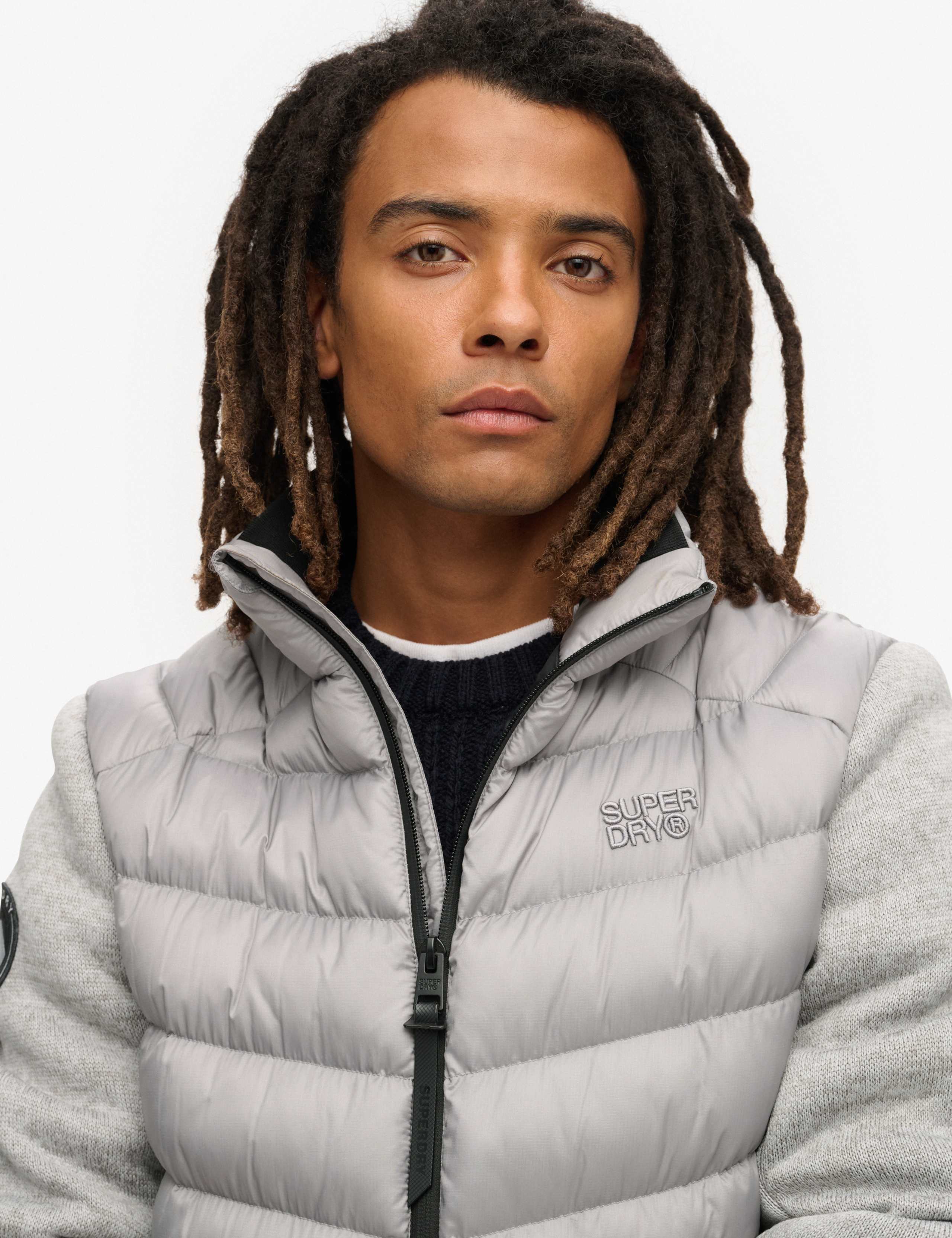 Padded Hooded Hybrid Puffer Jacket 3 of 6