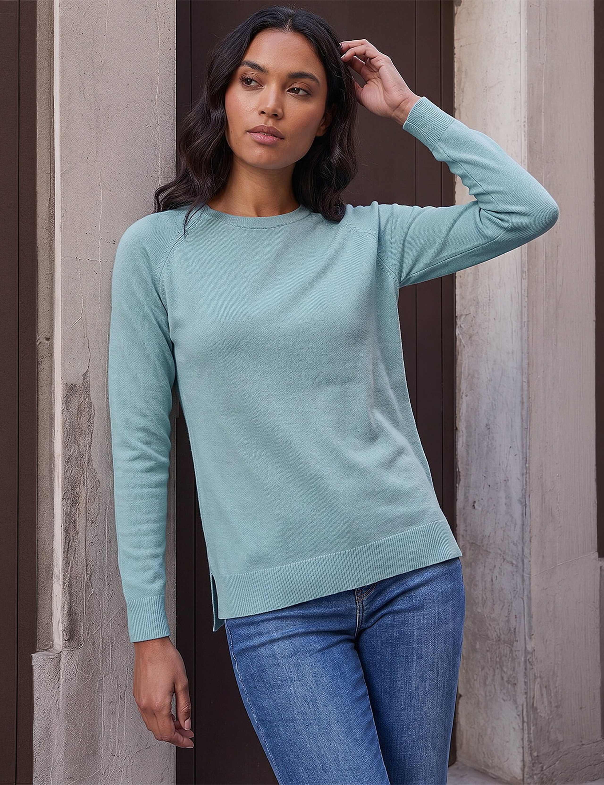 Plain Soft Crew Neck Jumper 1 of 4