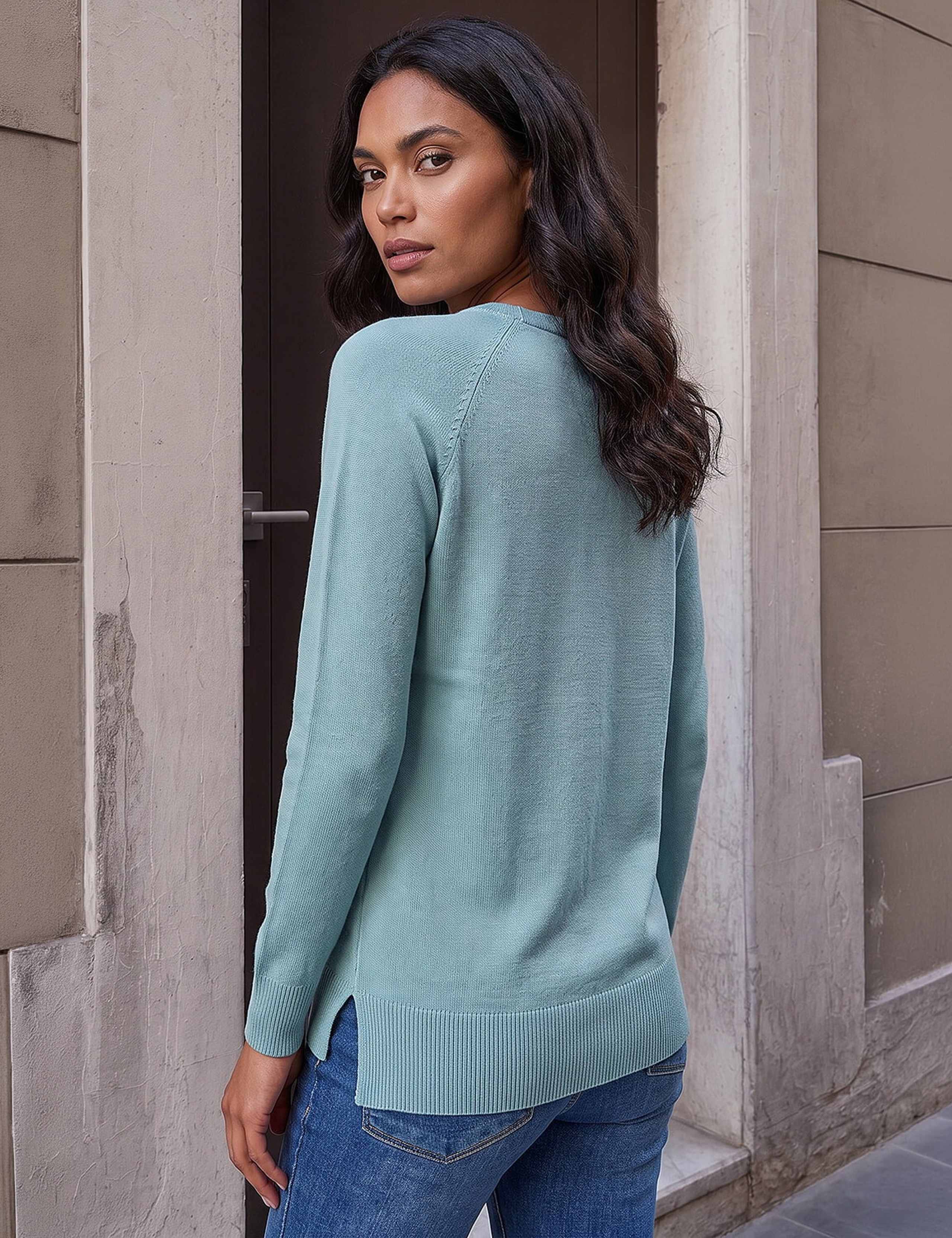 Plain Soft Crew Neck Jumper 2 of 4