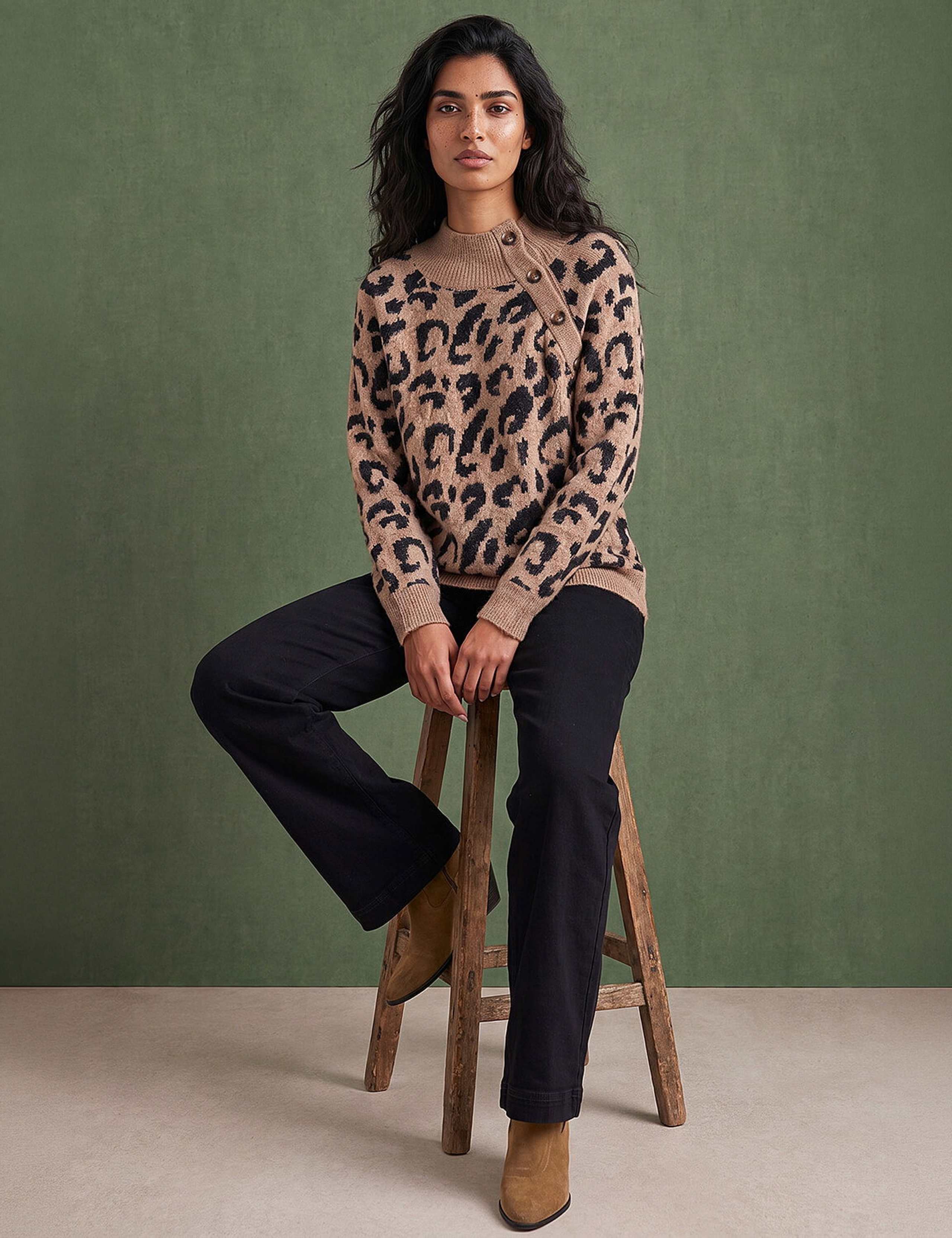 Animal Print Jacquard Jumper 2 of 4