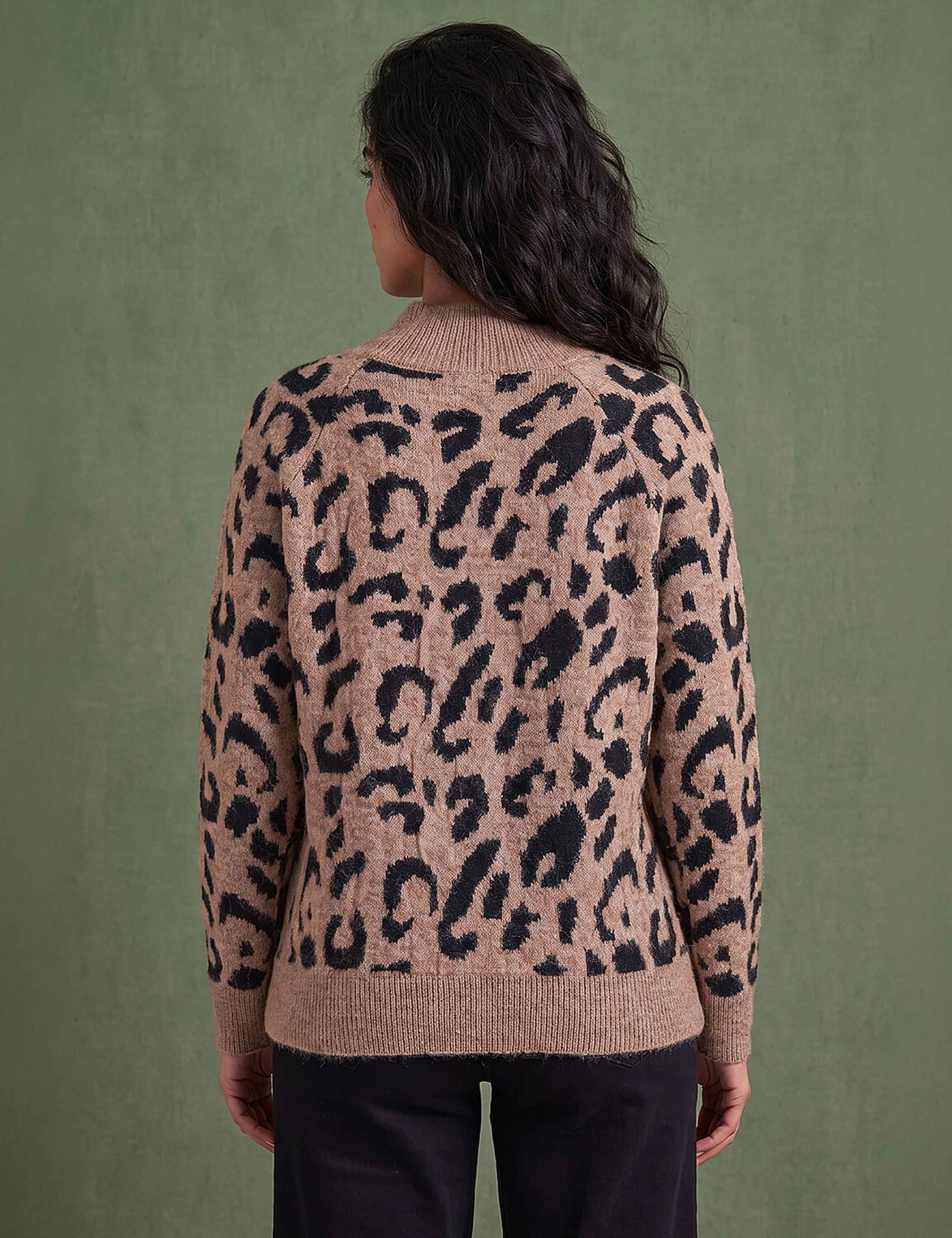 Animal Print Jacquard Jumper 3 of 4