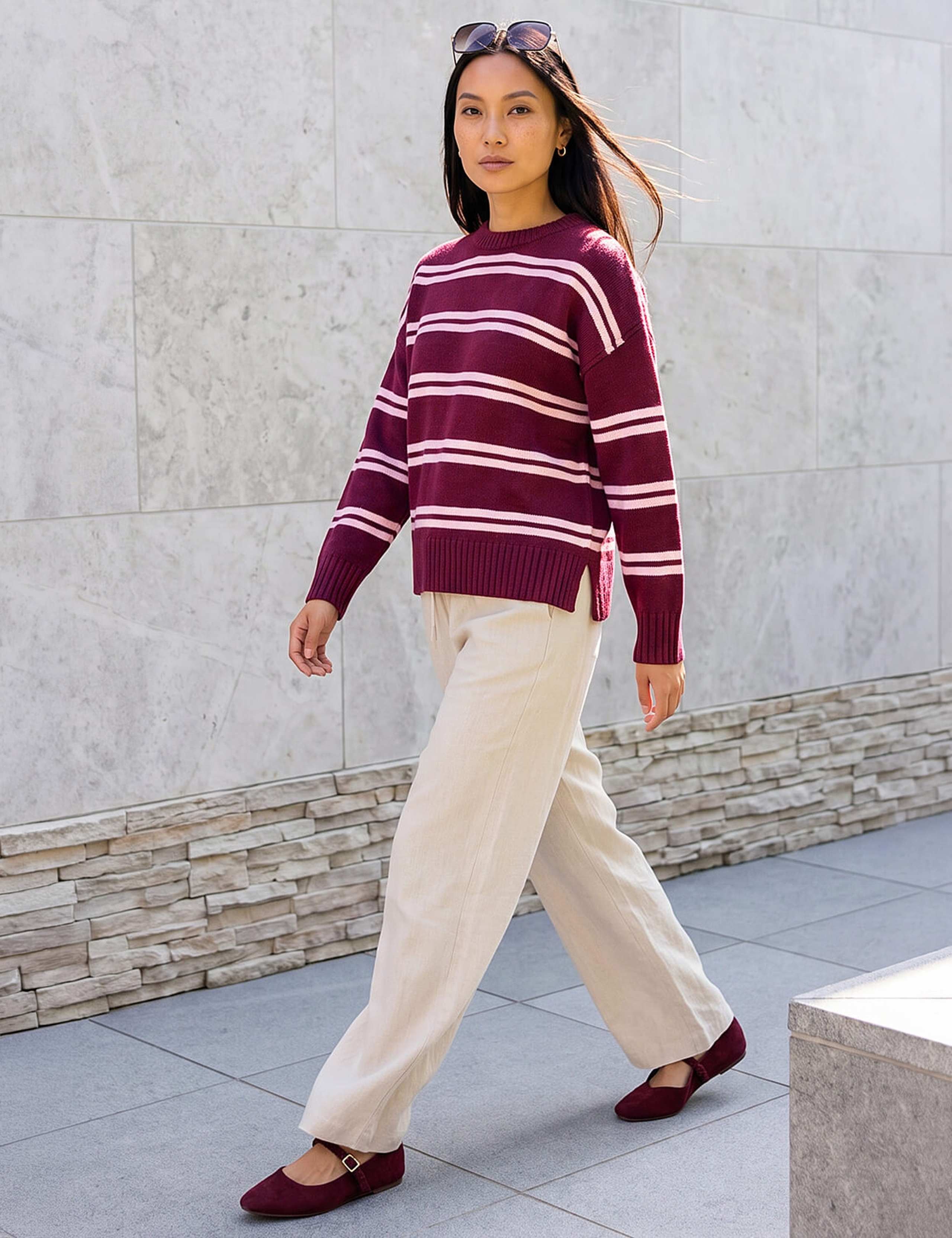 Striped Crew Neck Jumper 2 of 4