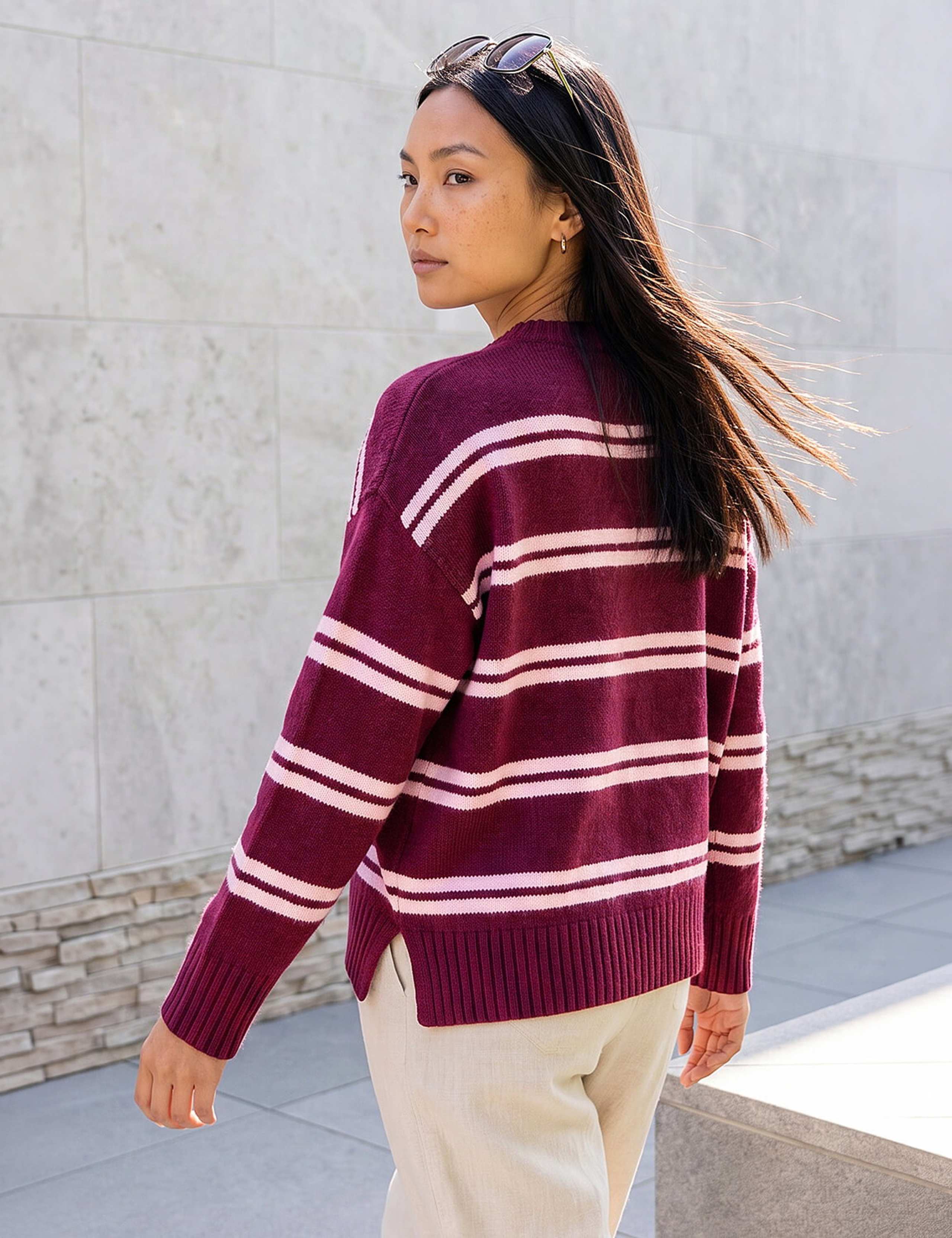 Striped Crew Neck Jumper 3 of 4