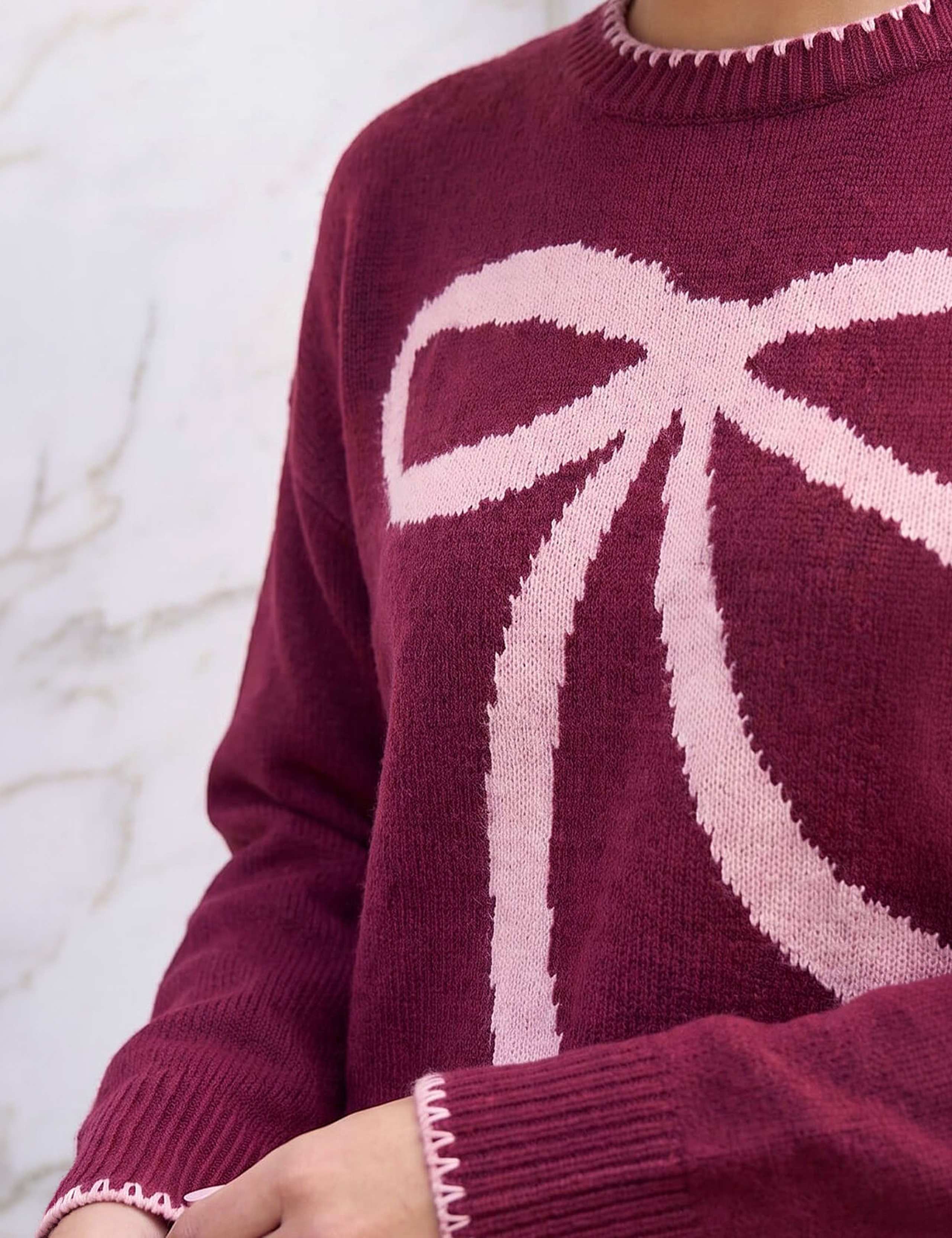 Crew Neck Stitch Detail Jumper 4 of 4