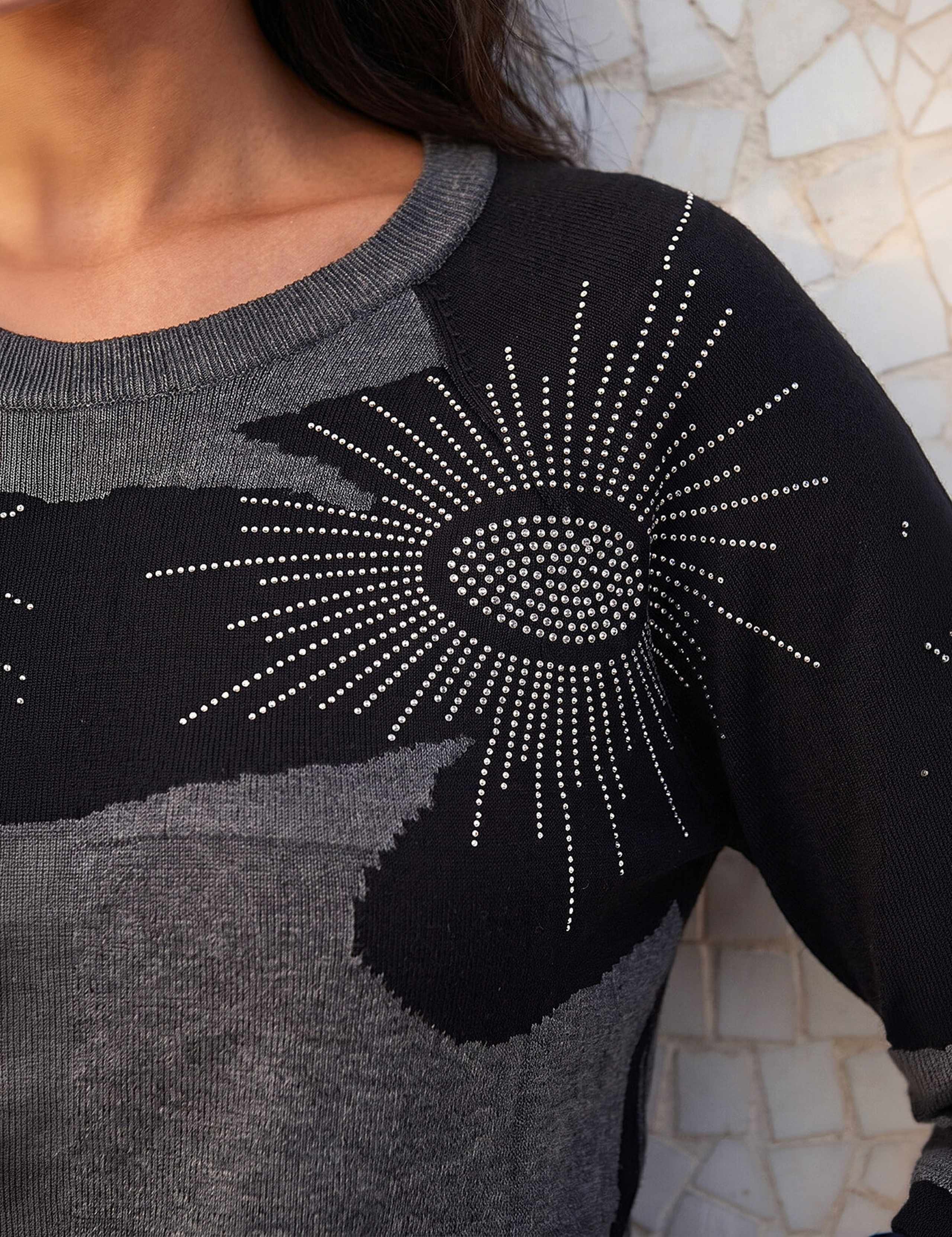 Rayon Rich Floral Sparkly Jumper 4 of 4