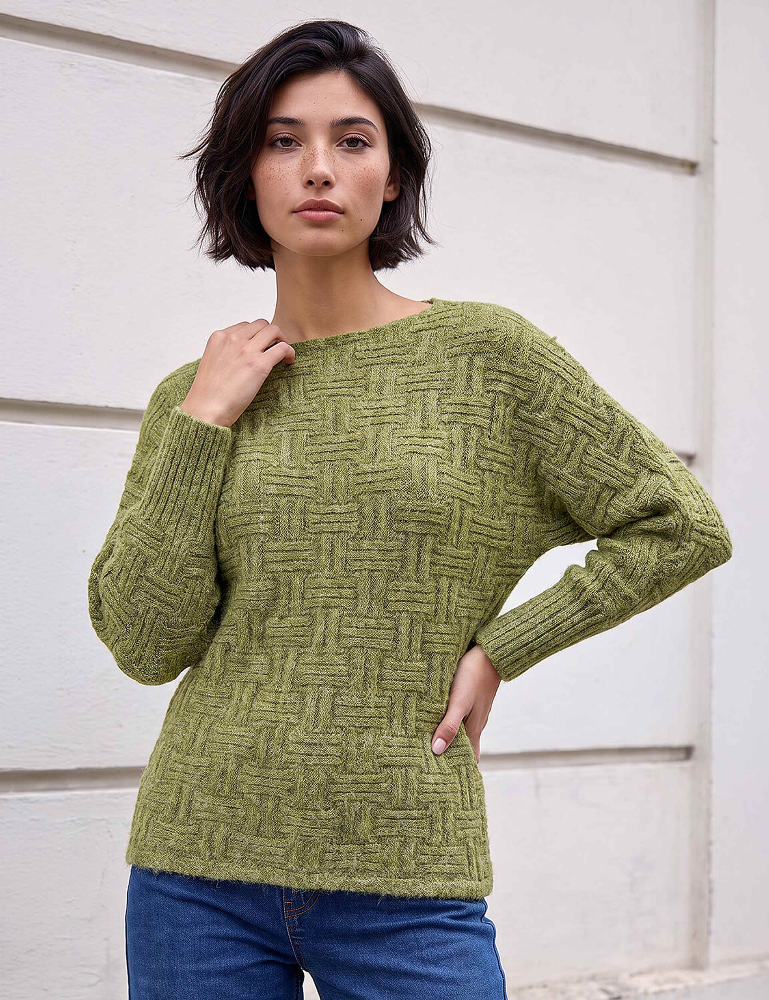 Batwing Sleeve Relaxed Jumper 1 of 4