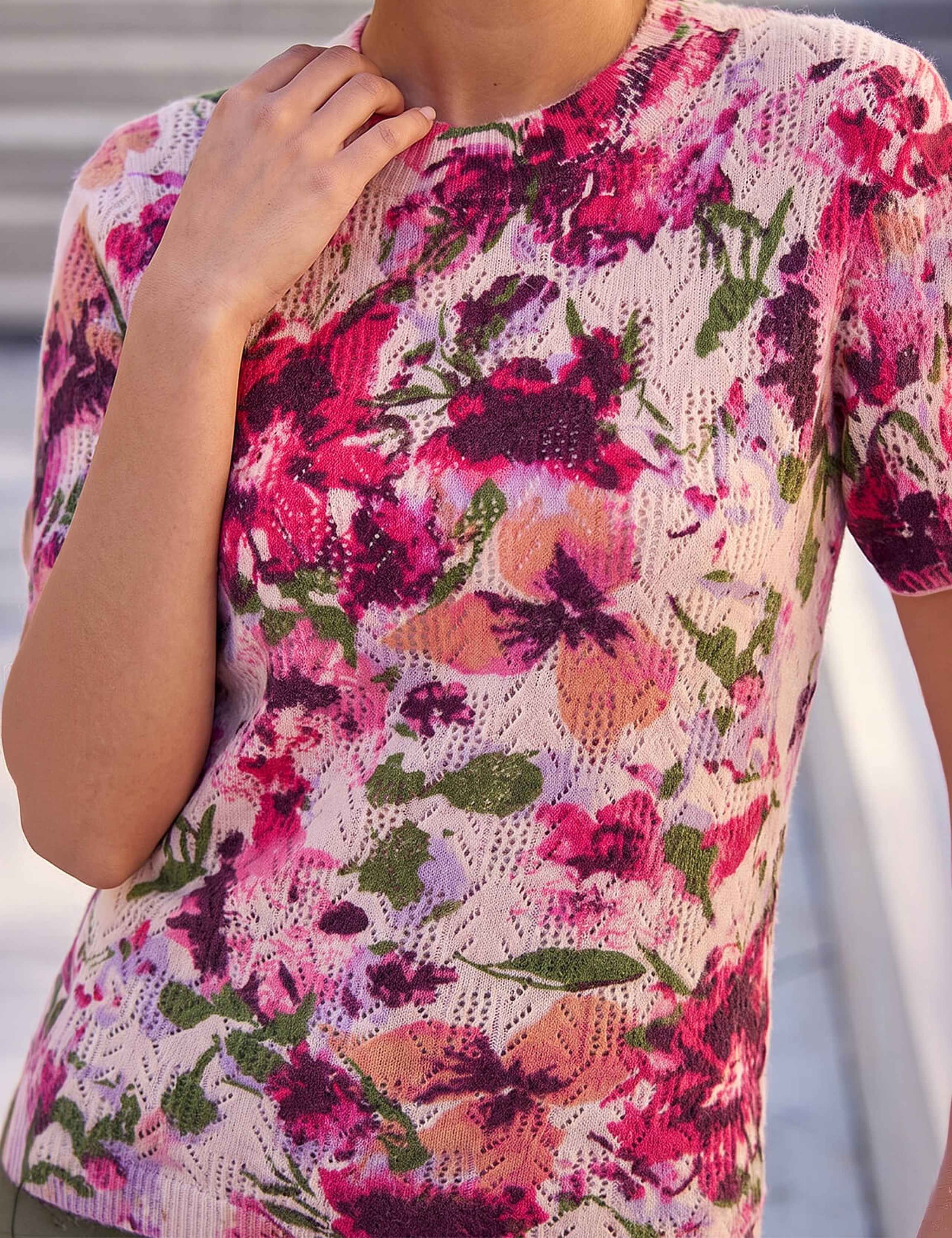 Floral Pointelle Jumper 4 of 4