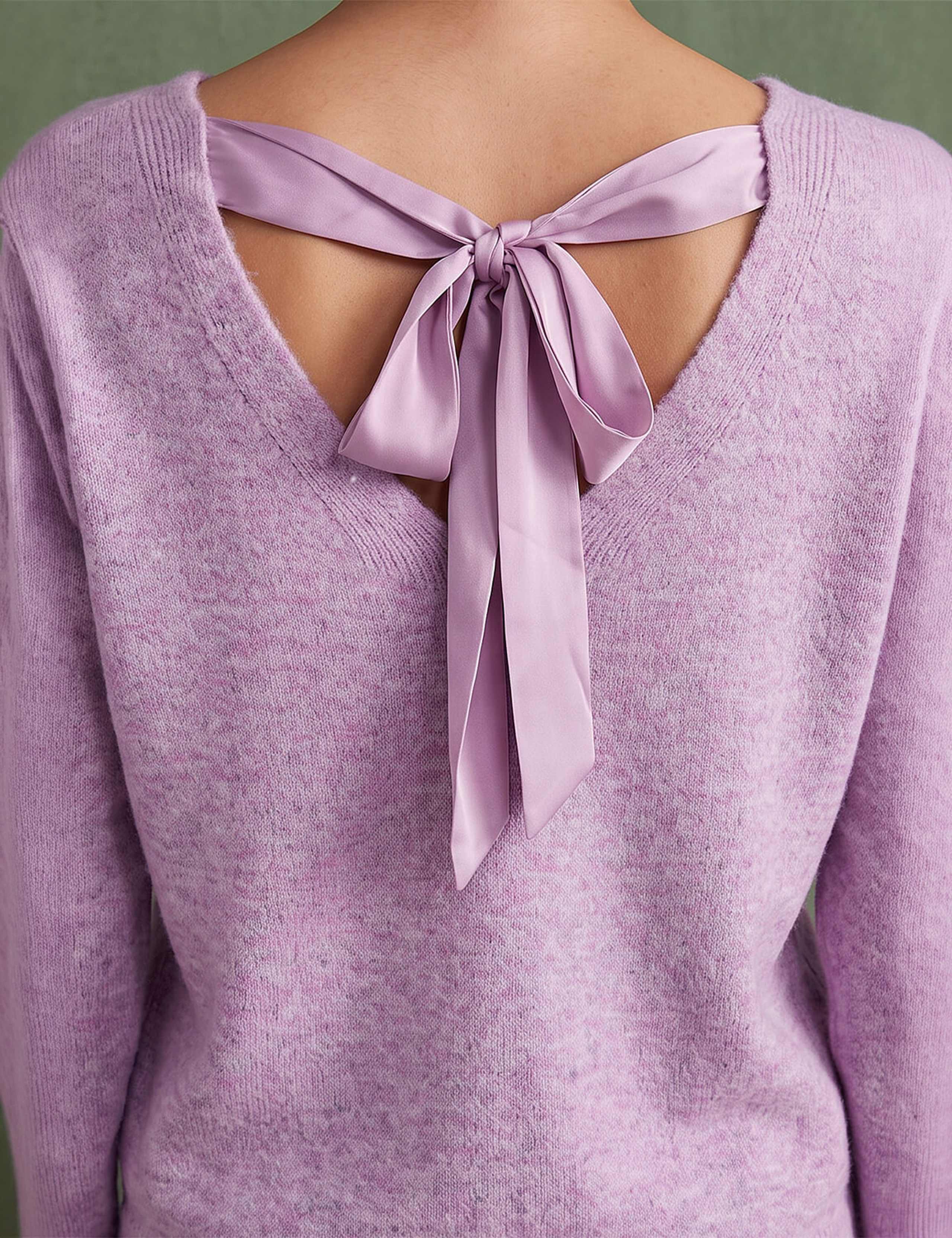 Round Neck Tie Back Jumper 4 of 4