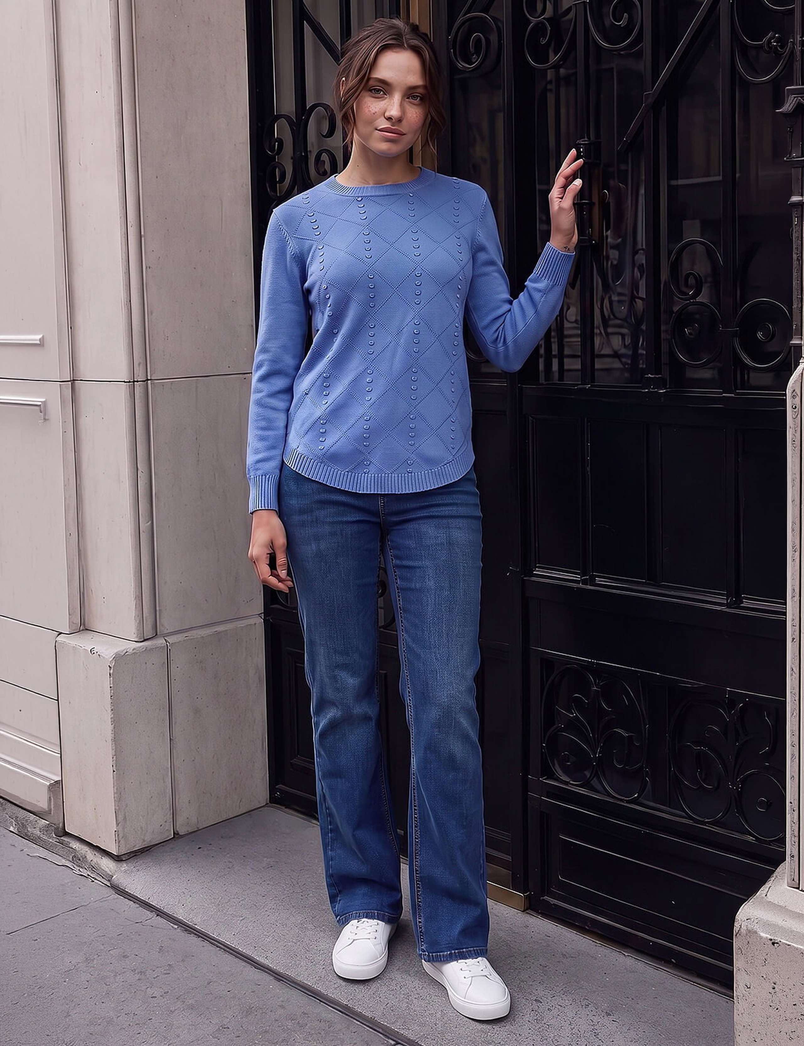 Rayon Blend Cable Knit Jumper 2 of 4